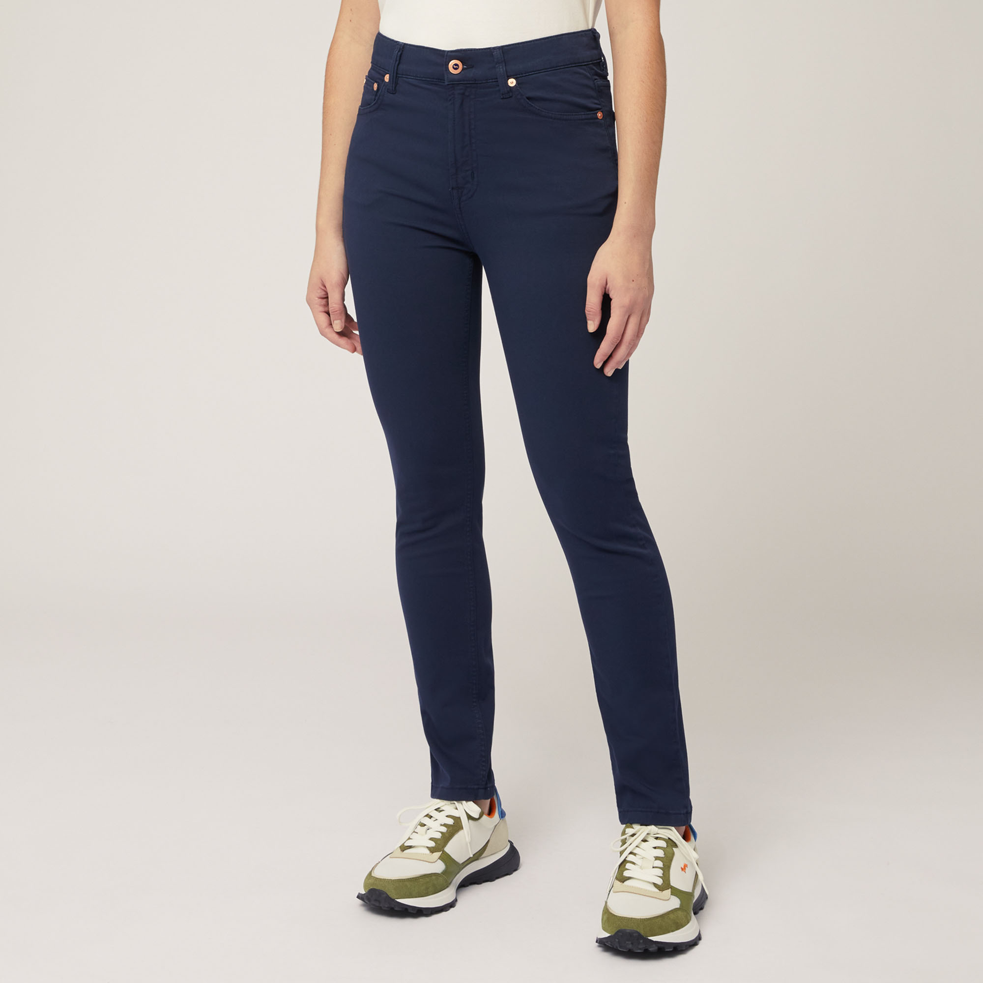 Pantaloni Slim Fit, Blu Navy, large image number 0