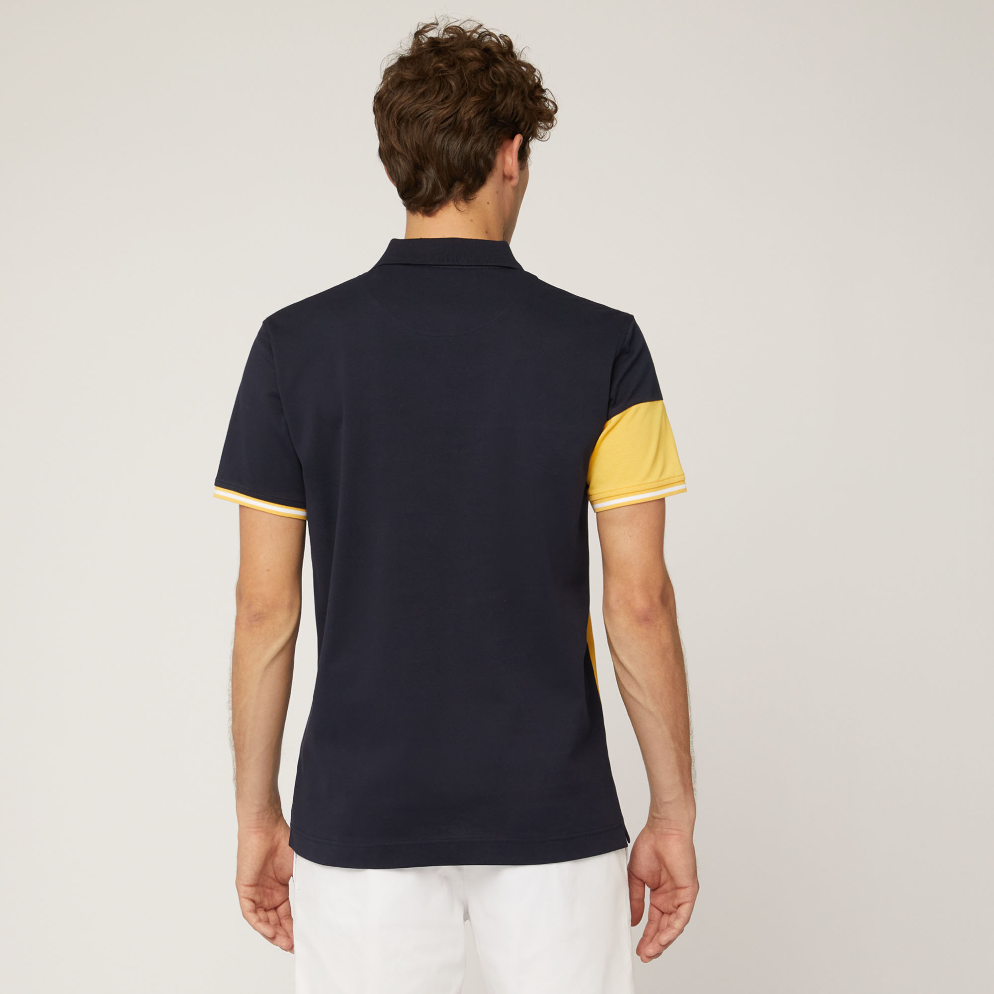 Polo Color Block, Blu Navy, large image number 1