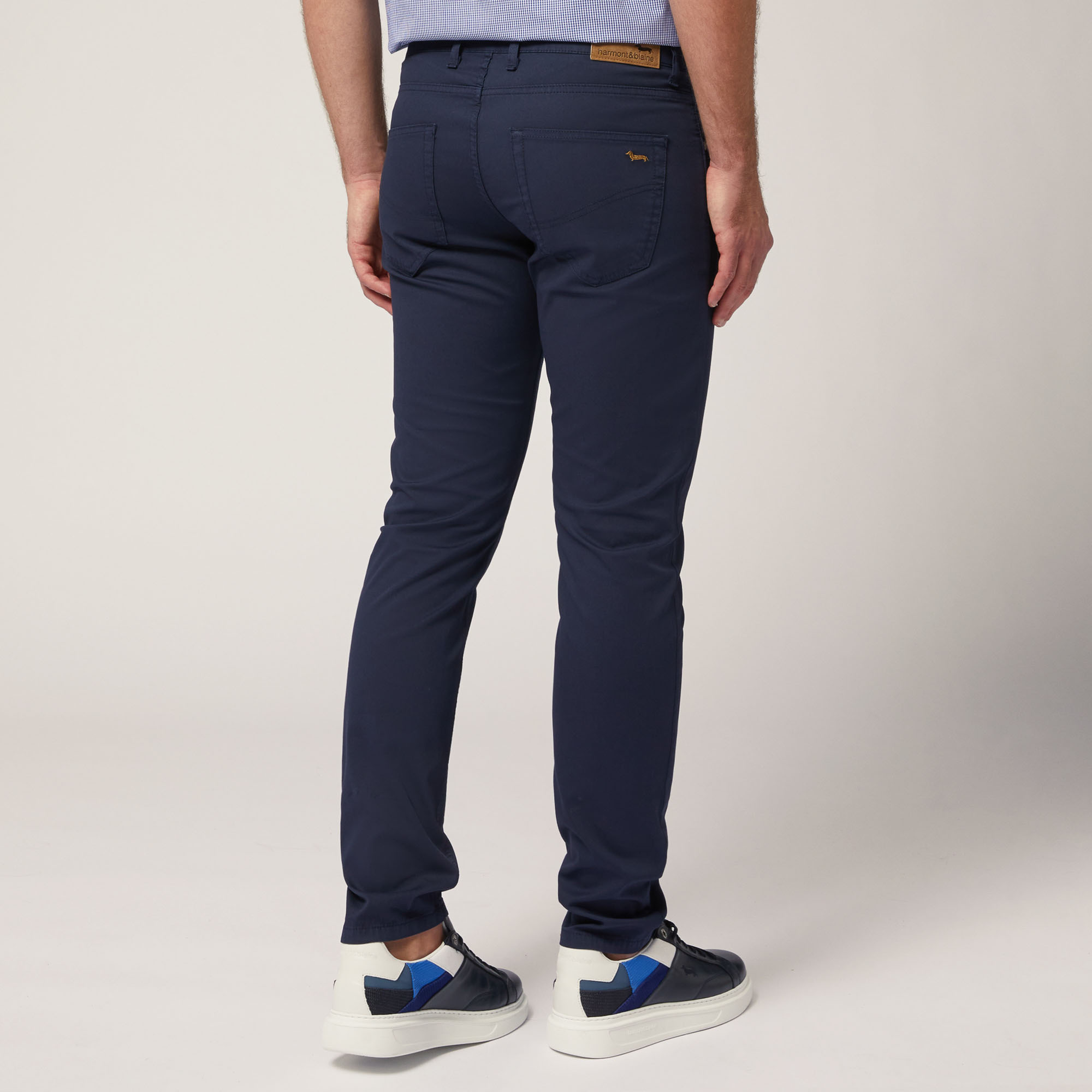 Pantaloni Cinque Tasche Narrow, Blu Navy, large image number 1