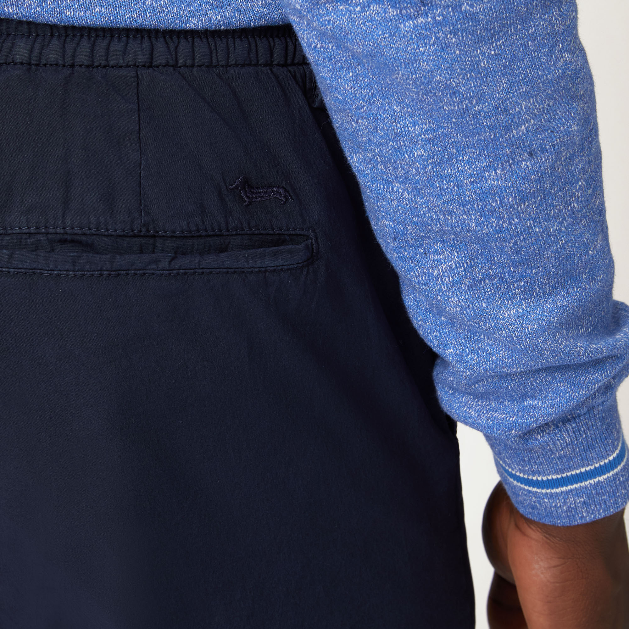 Pantaloni Jogger In Cotone, Blu Navy, large image number 2