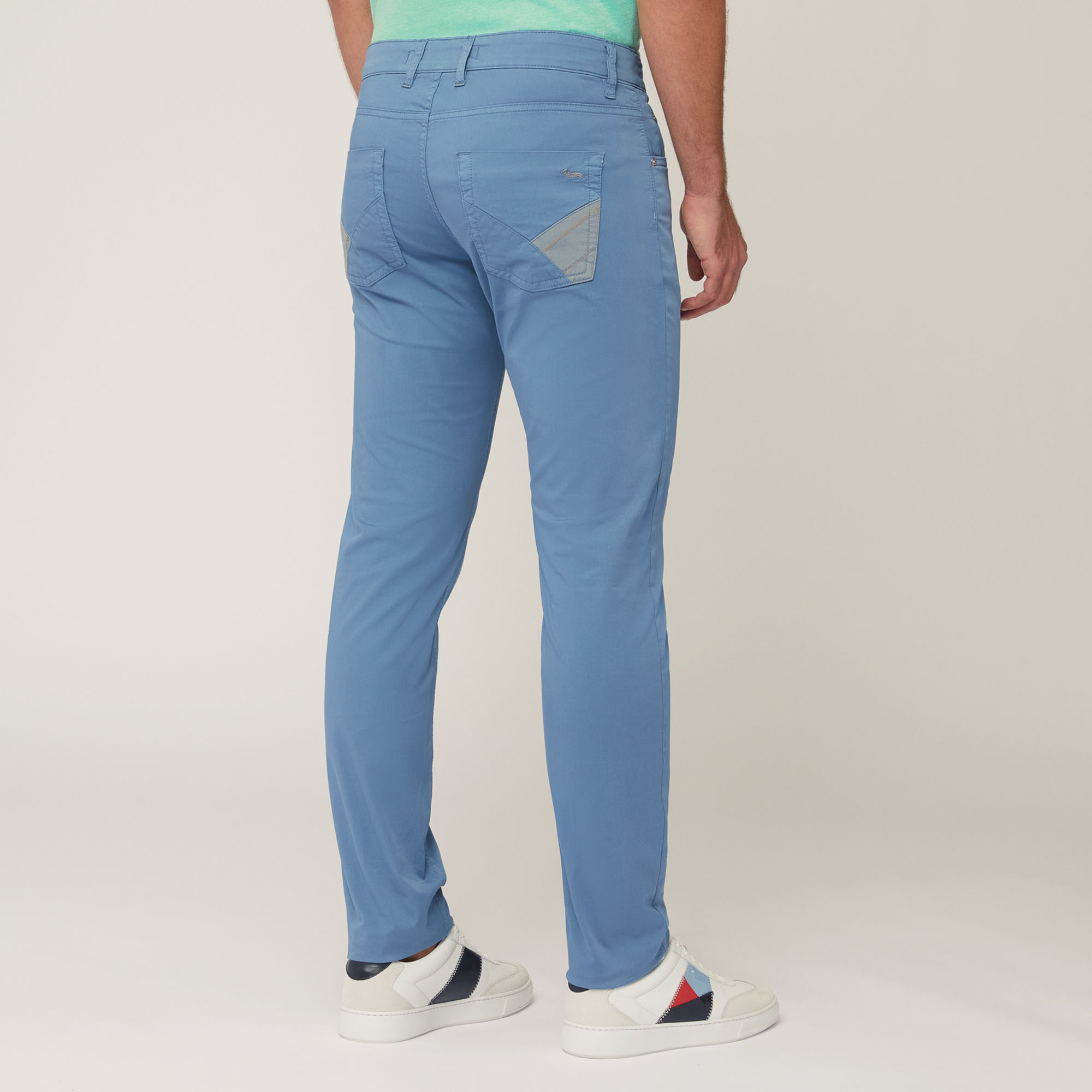 Pantaloni Con Inserti, Blu, large image number 1