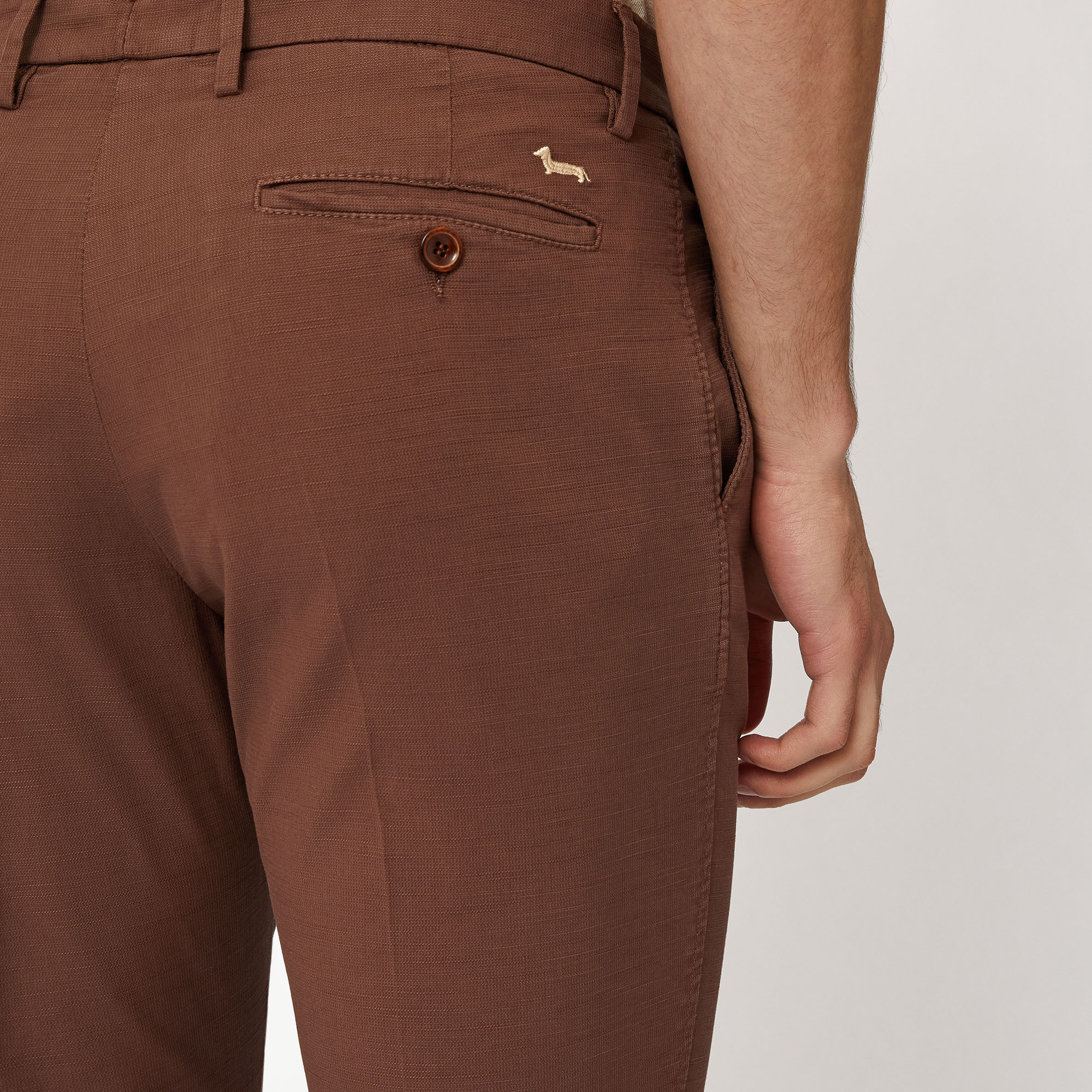 Slim Fit Chino Pants, Brown, large image number 2