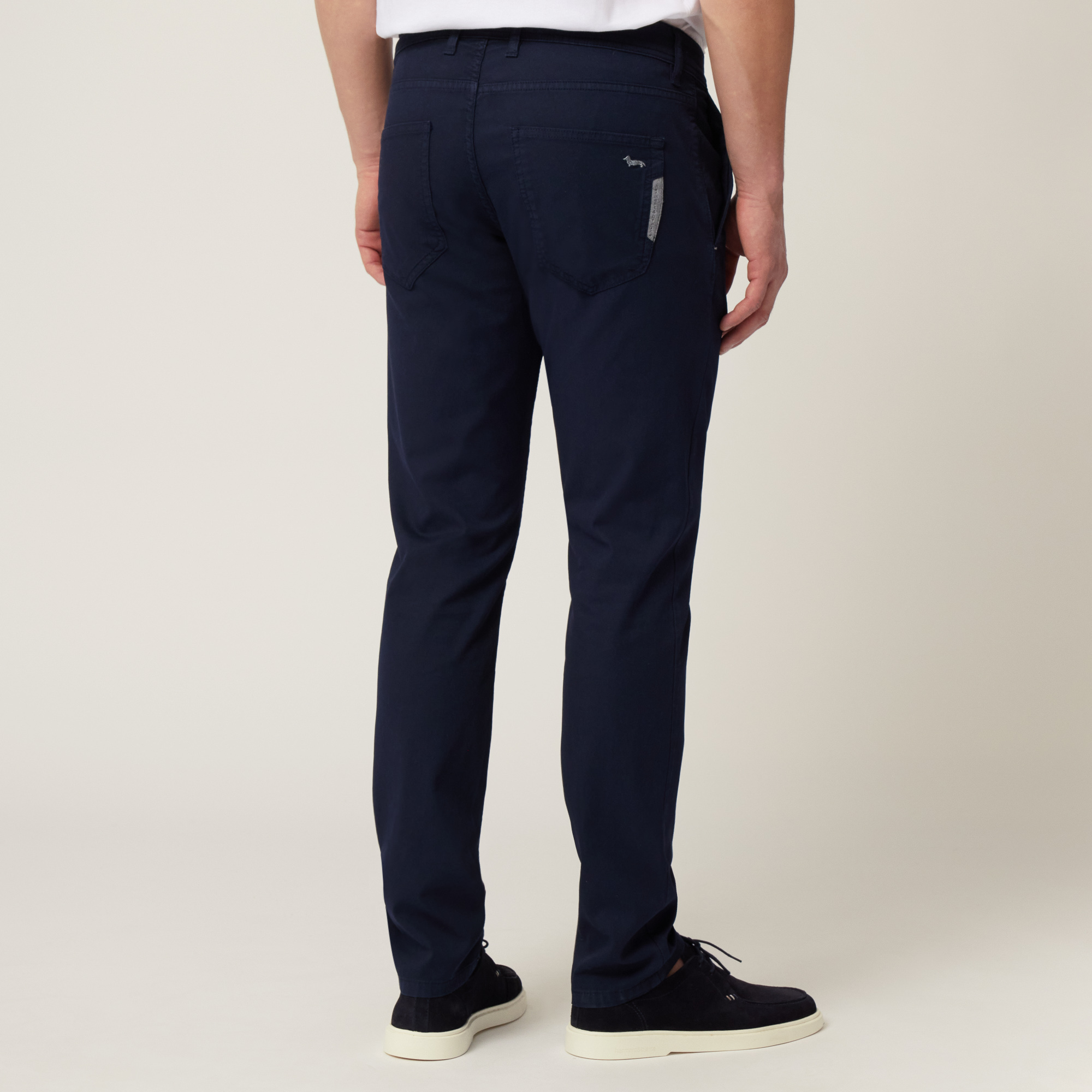 Colorfive Narrow Fit Pants, Navy Blue, large image number 1