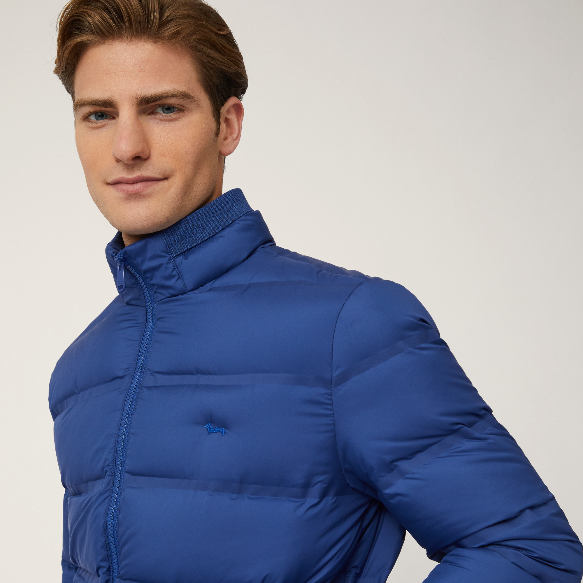 Padded Bomber Jacket, Blu, large image number 2