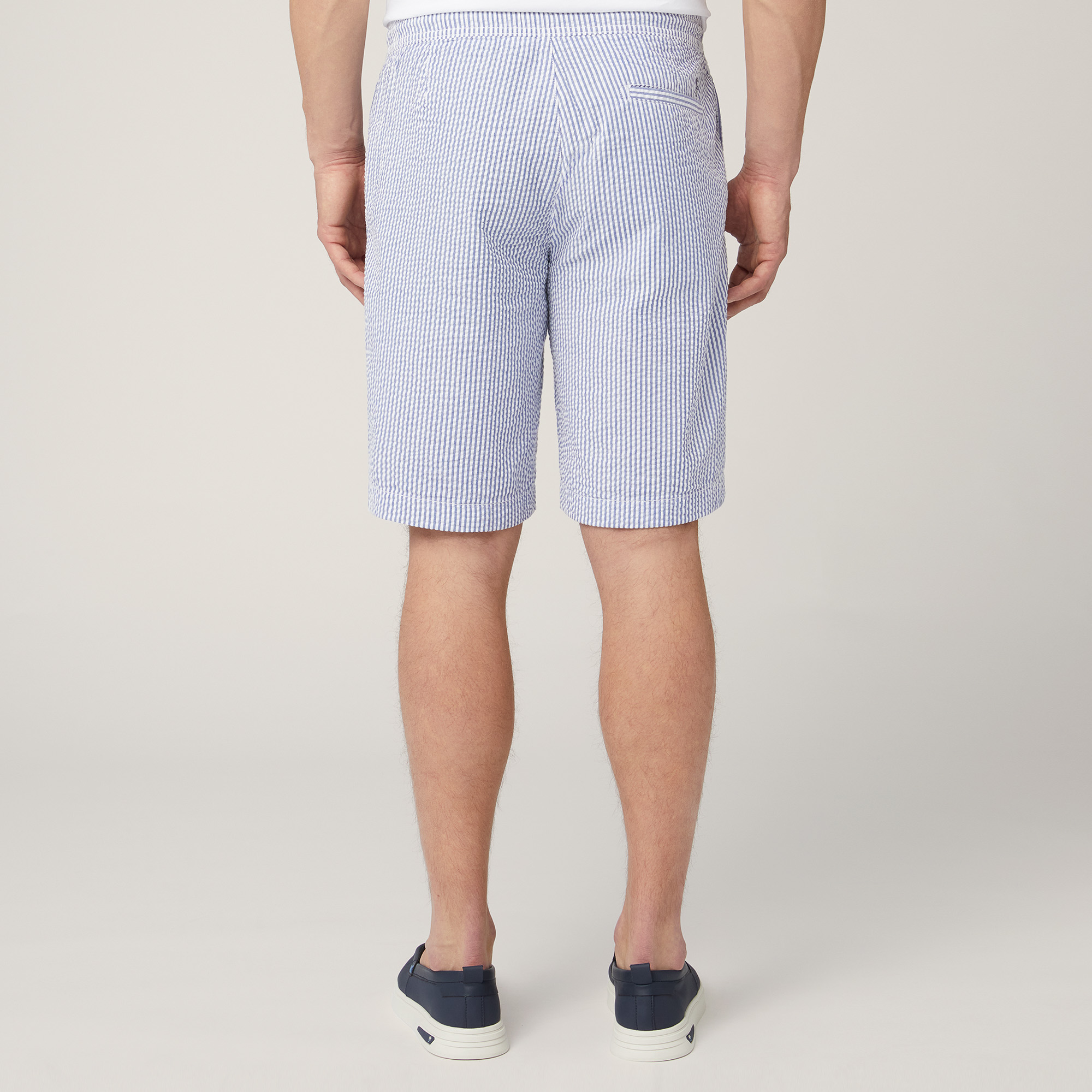 Seersucker Shorts, Dark Blue, large image number 1