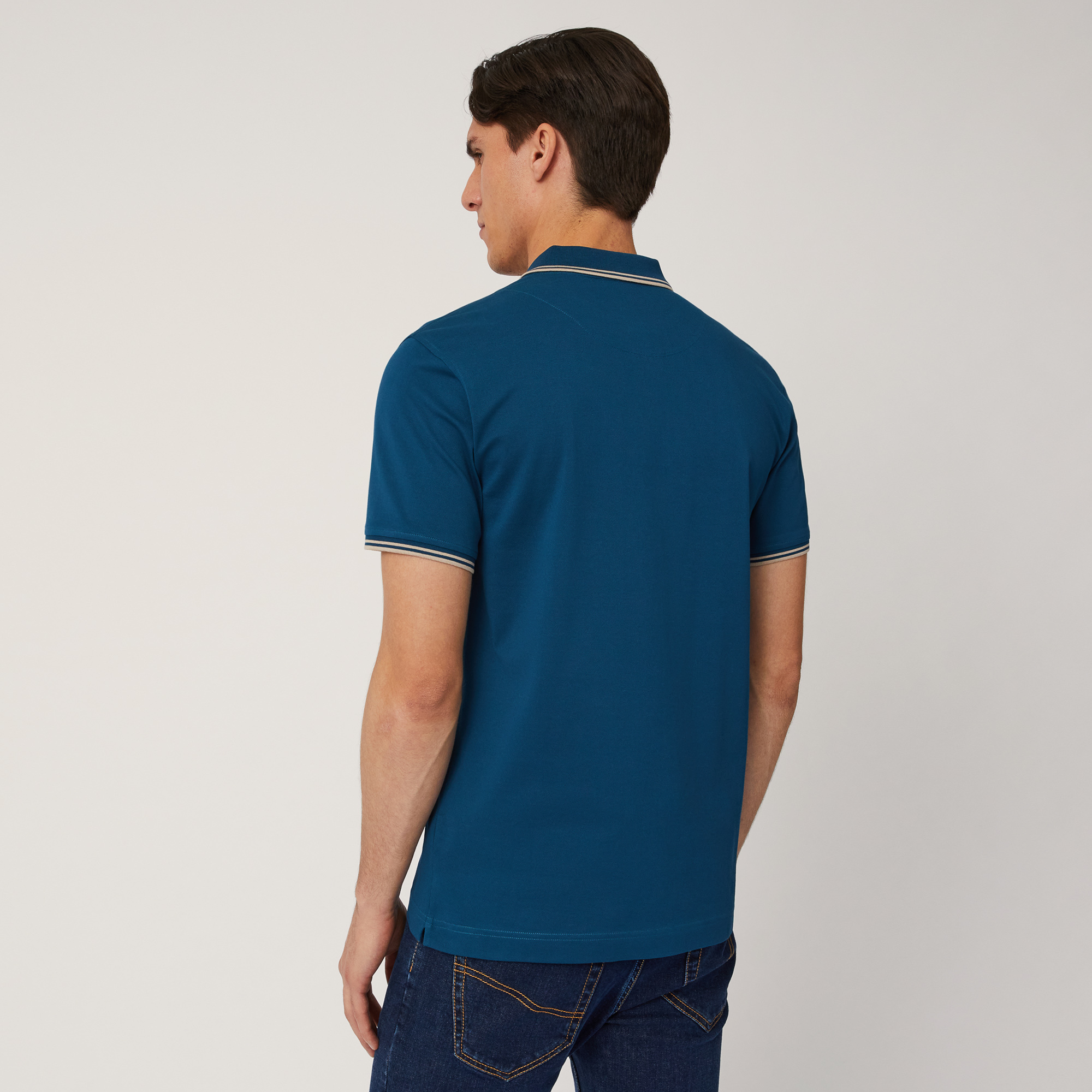 Vietri Polo Shirt with Striped Details