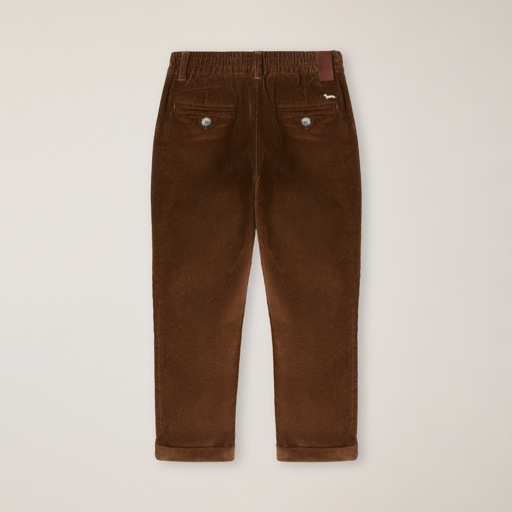 Corduroy Pants With Slash Pocket, Dark Brown, large image number 1