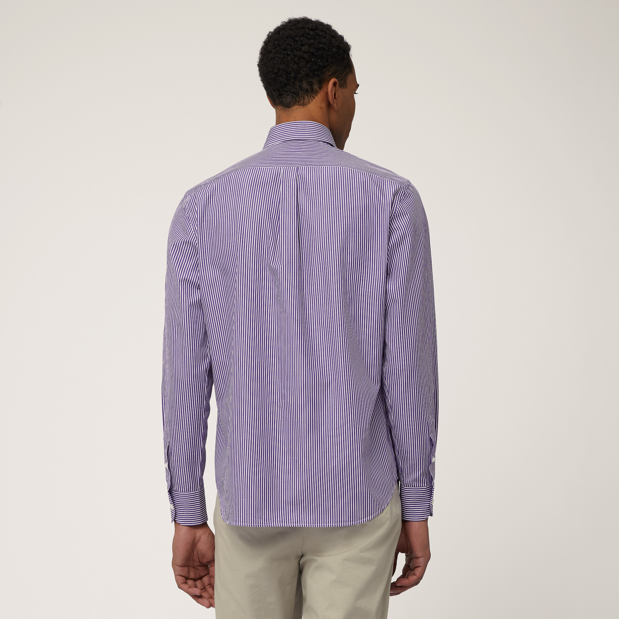 Camicia In Cotone , Viola, large image number 1