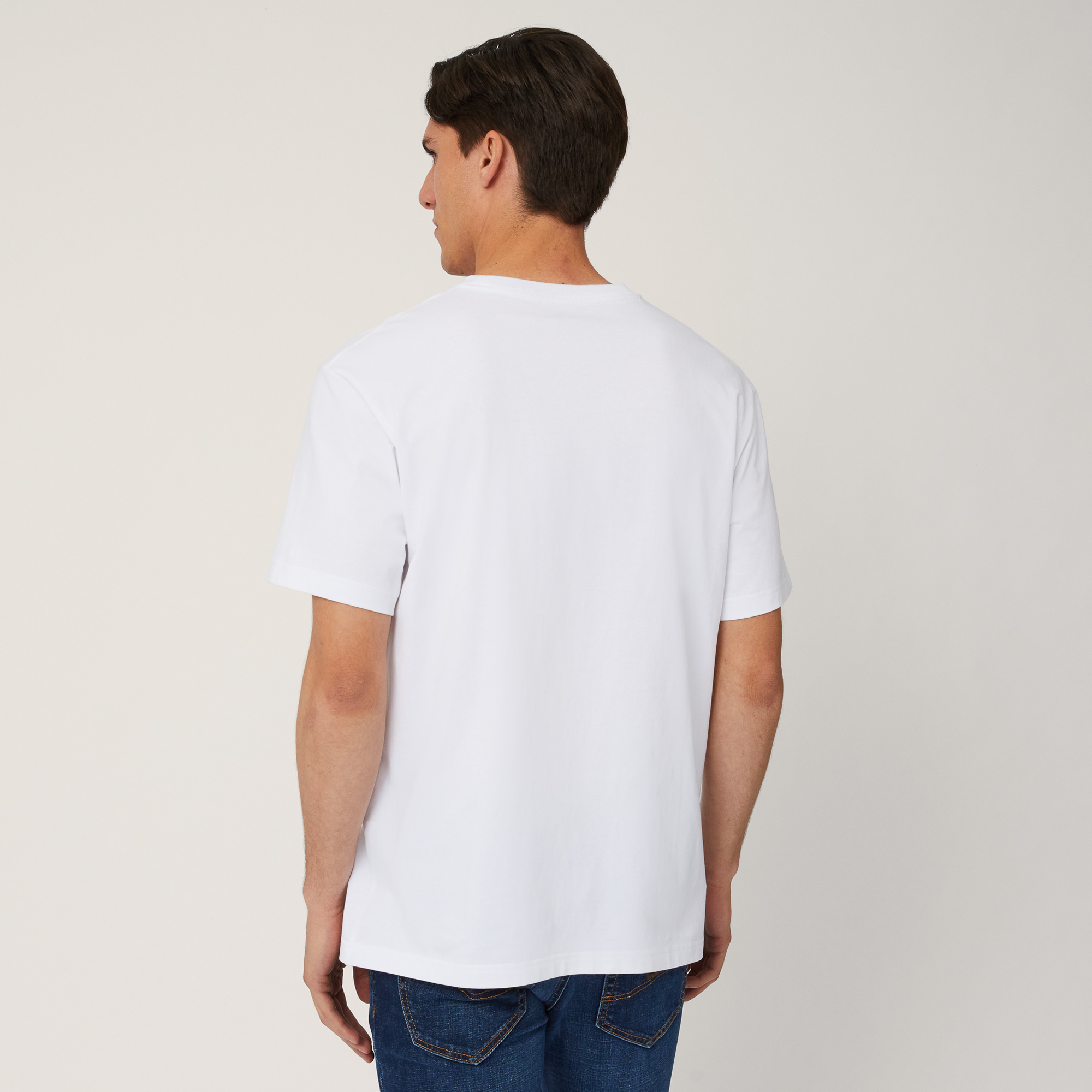 Relaxed Fit T-Shirt with Logo, White, large image number 1