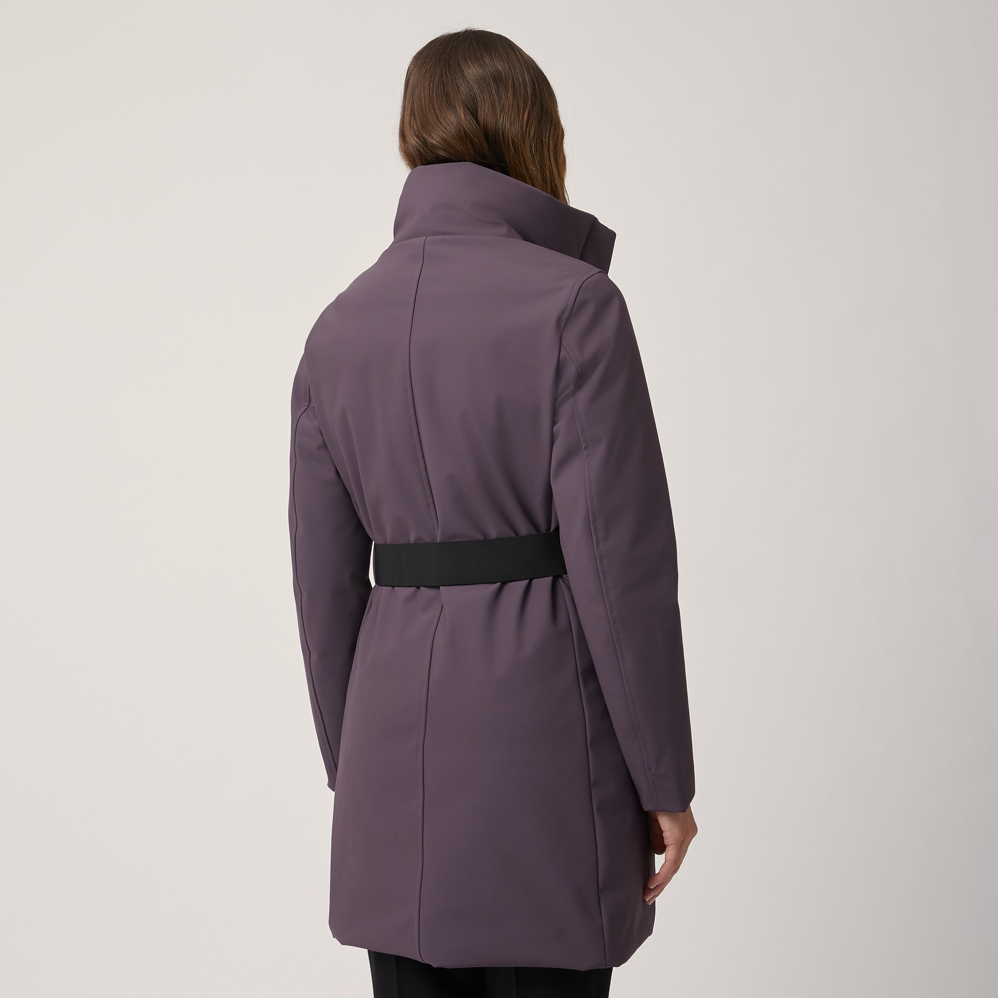 Belted Jacket, Plum, large image number 1