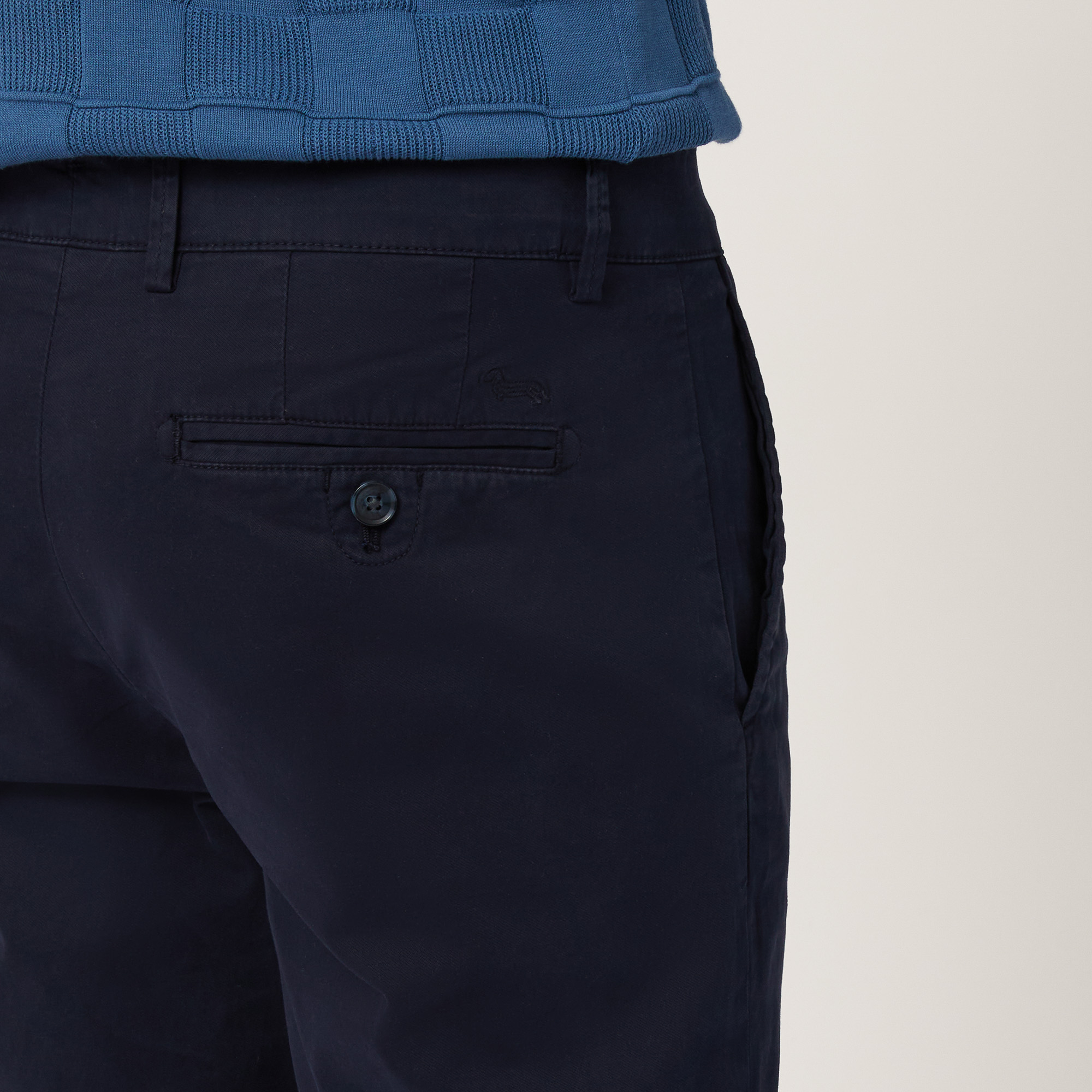 Narrow Fit Chino Pants, Navy Blue, large image number 2