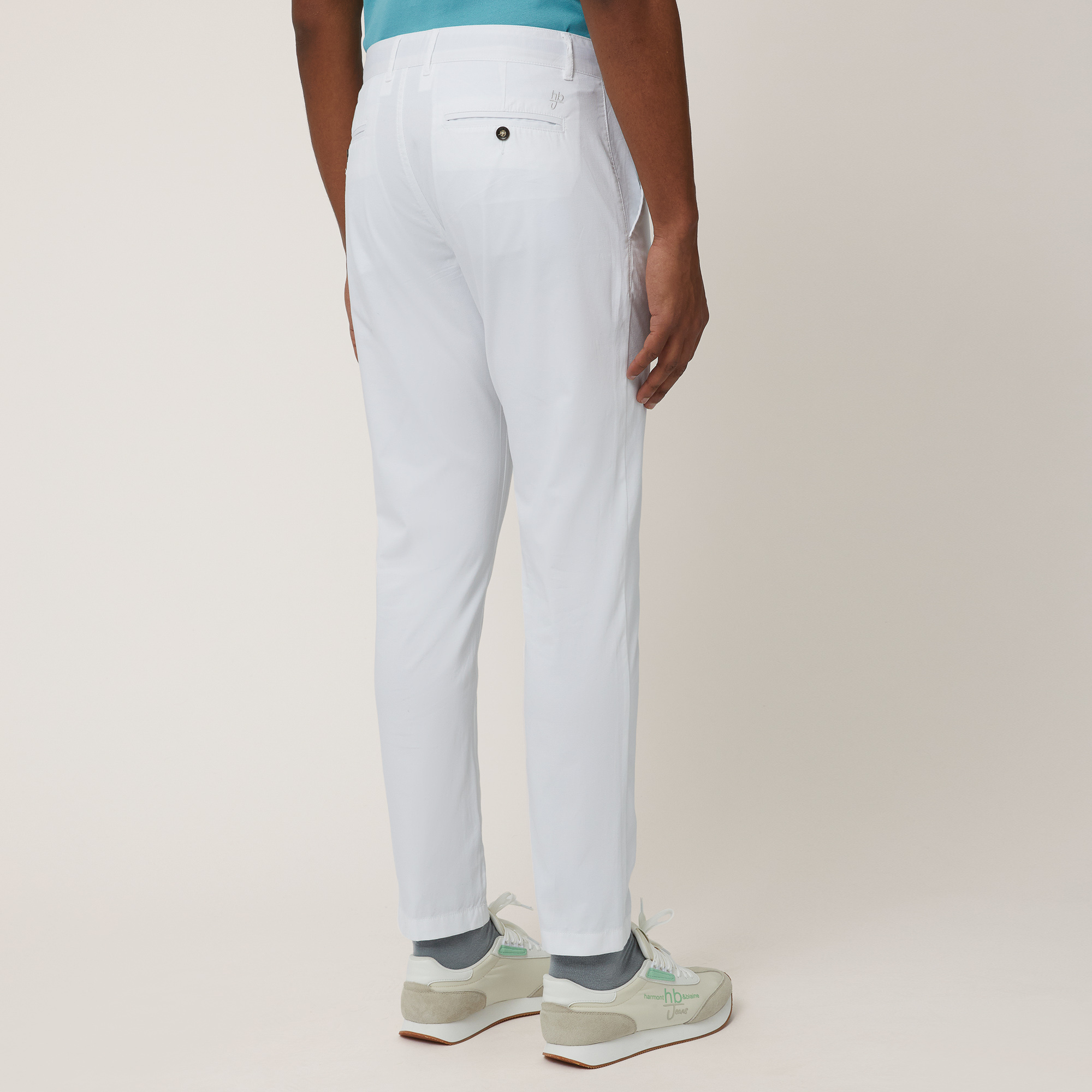 Cotton Chino Pants, White, large image number 1