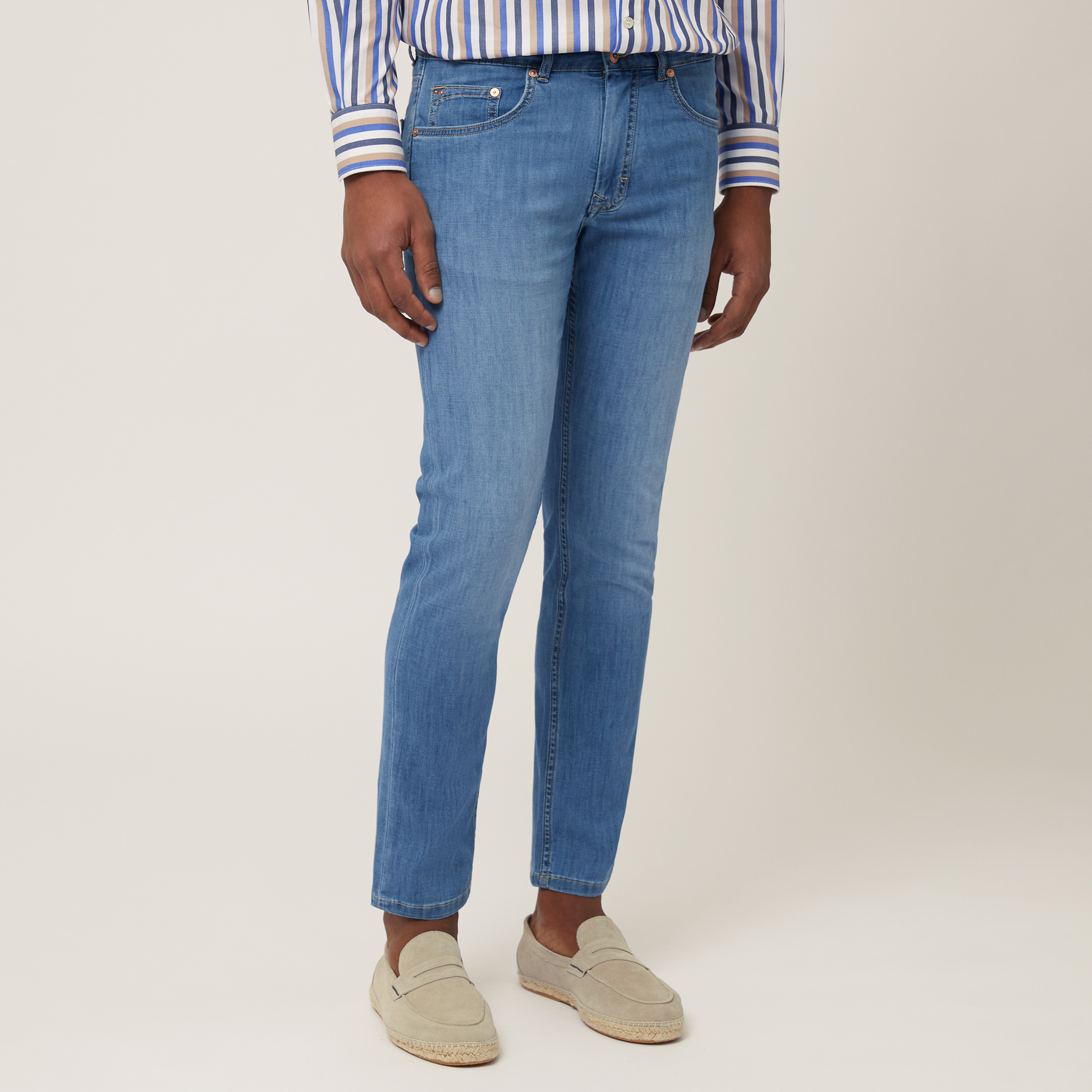 Five-Pocket Stretch Jeans
