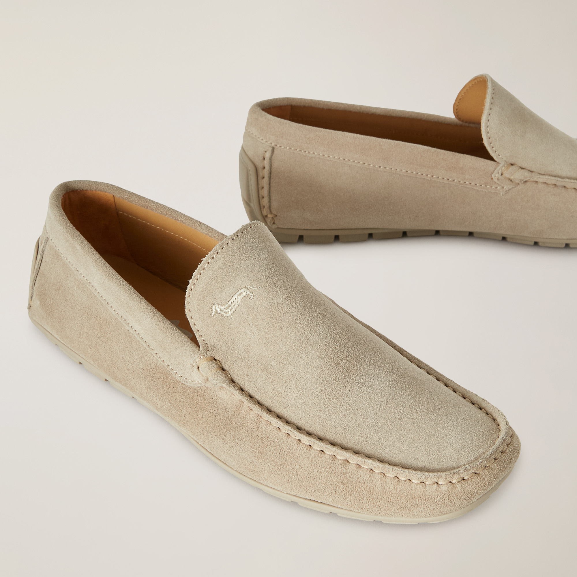 Mocasín con tacos, Beige, large image number 3