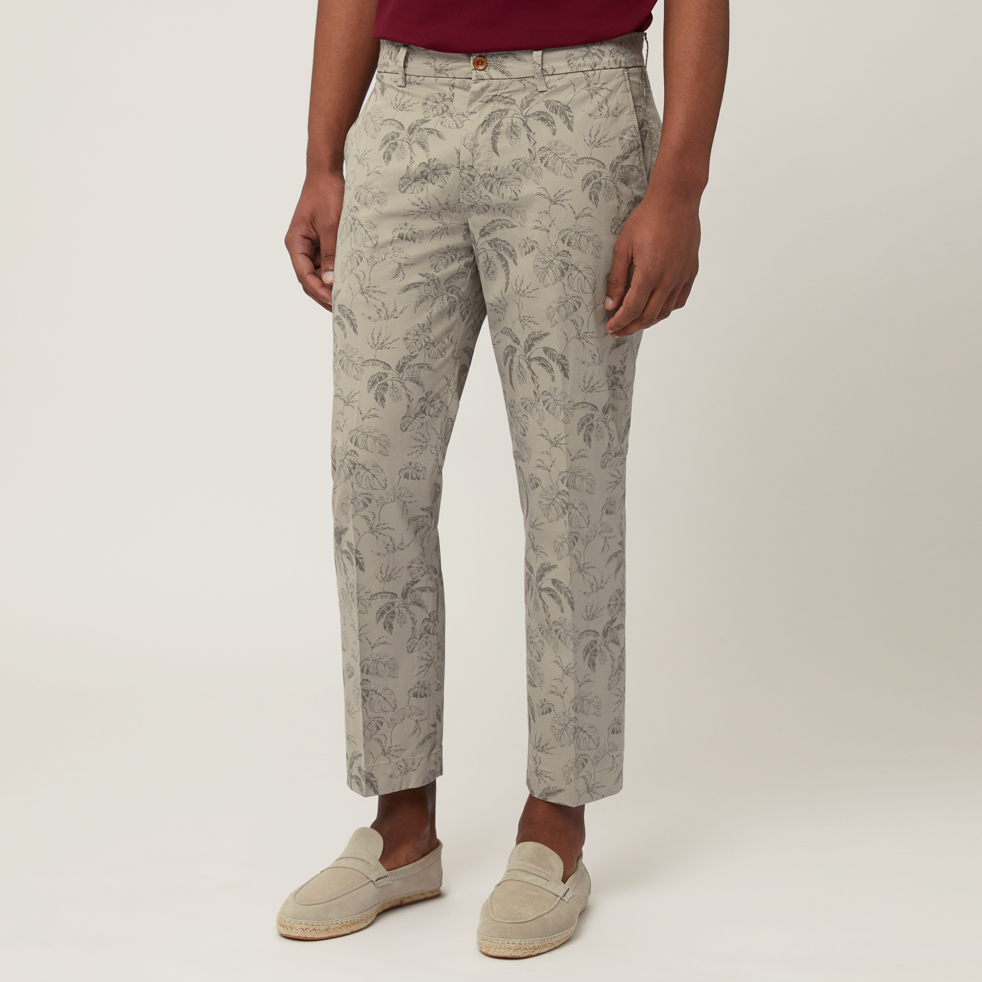 Pants with All-Over Print, Sand, large image number 0