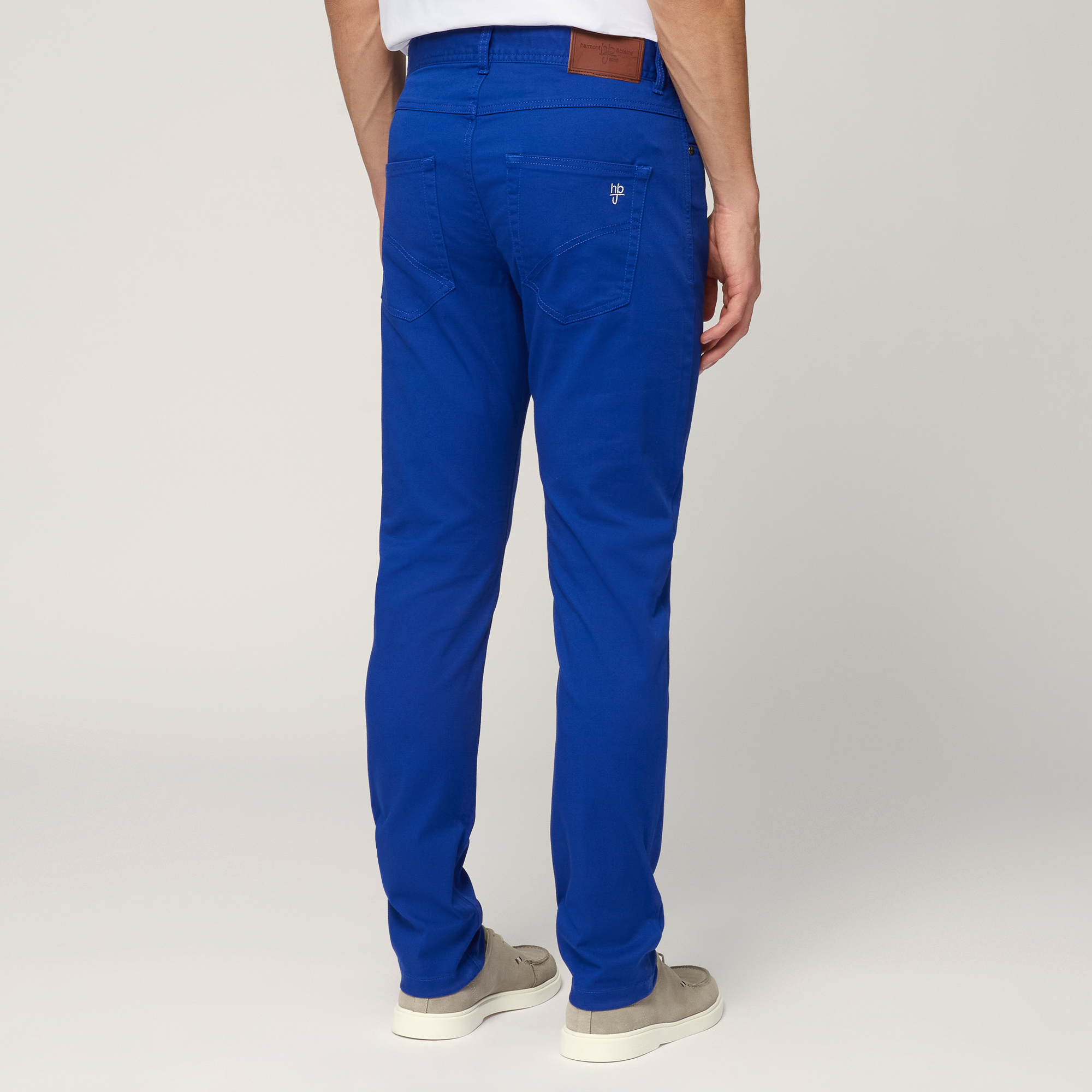 Five-Pocket Twill Pants, Electric Blue, large image number 1