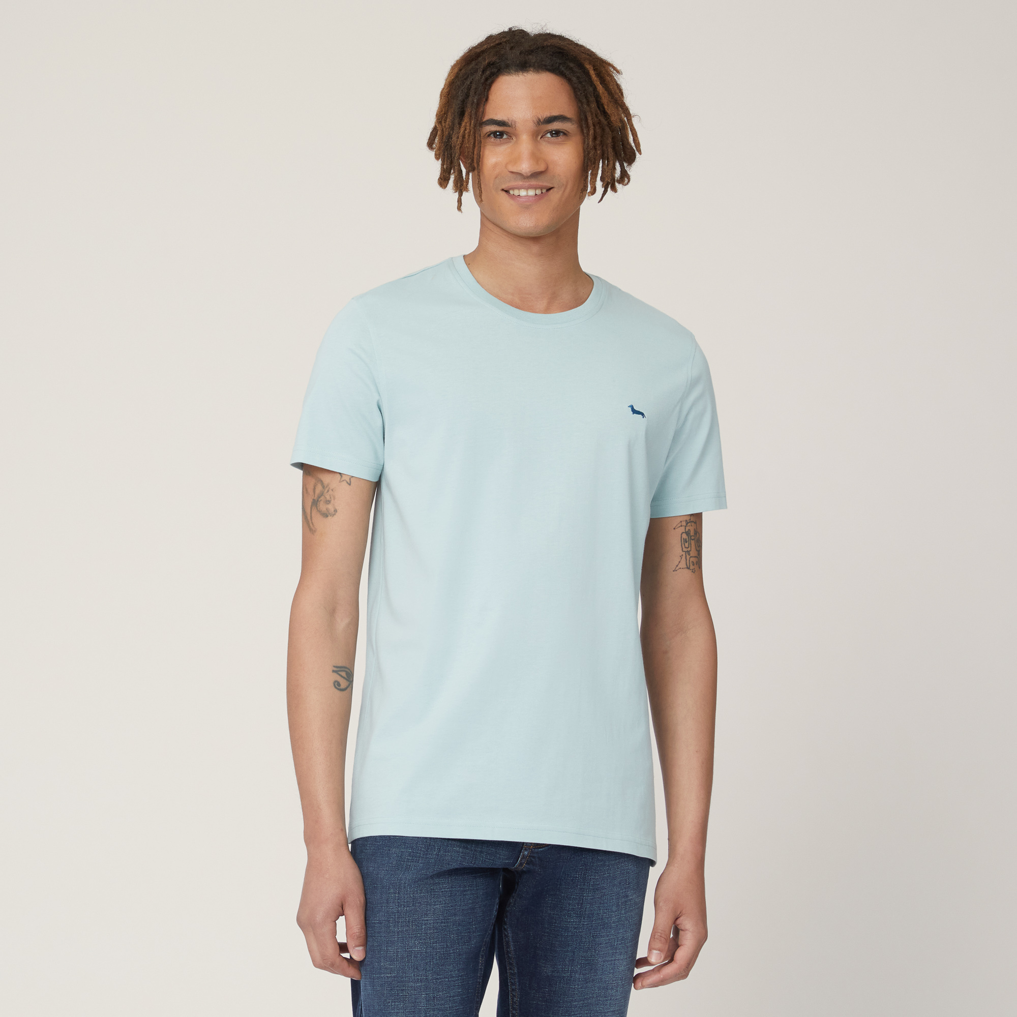 Narrow T-Shirt with Dachshund, , large image number 0