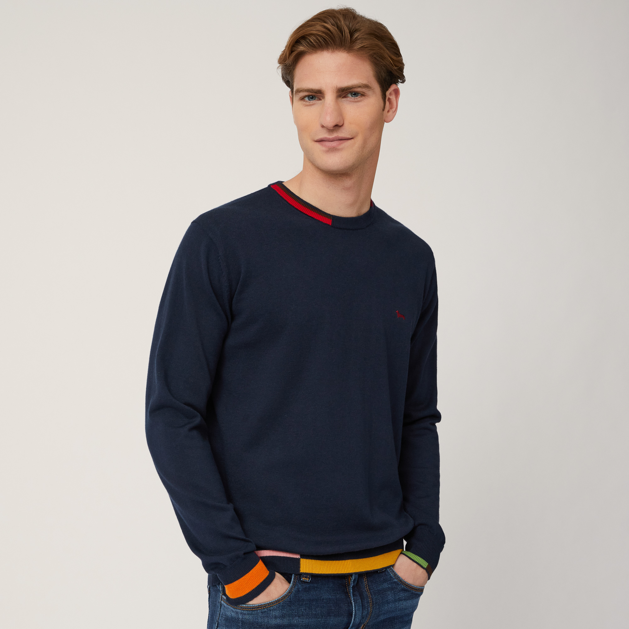 Color-Block Pullover, Blue , large image number 0