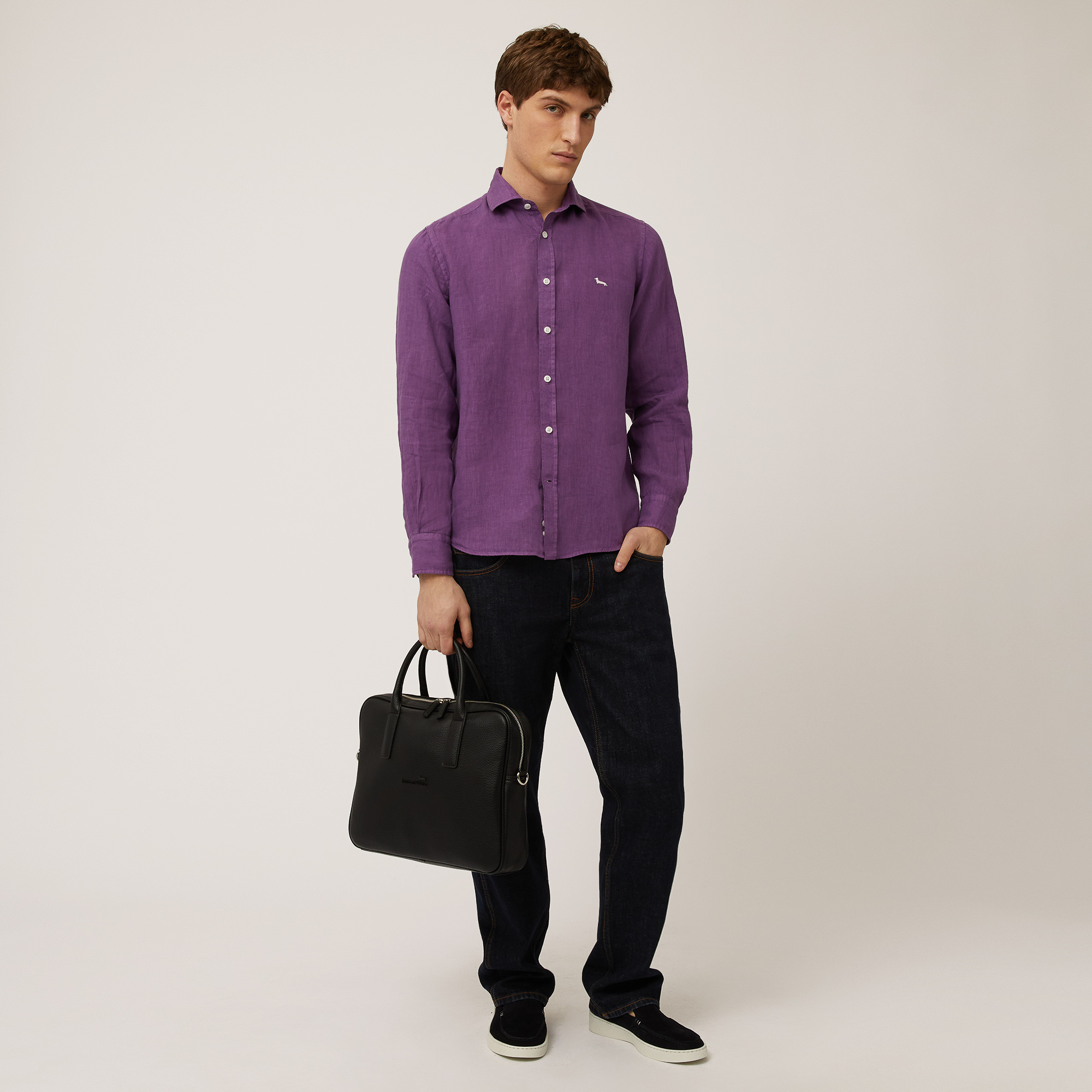 Pure linen shirt, Violet, large image number 3