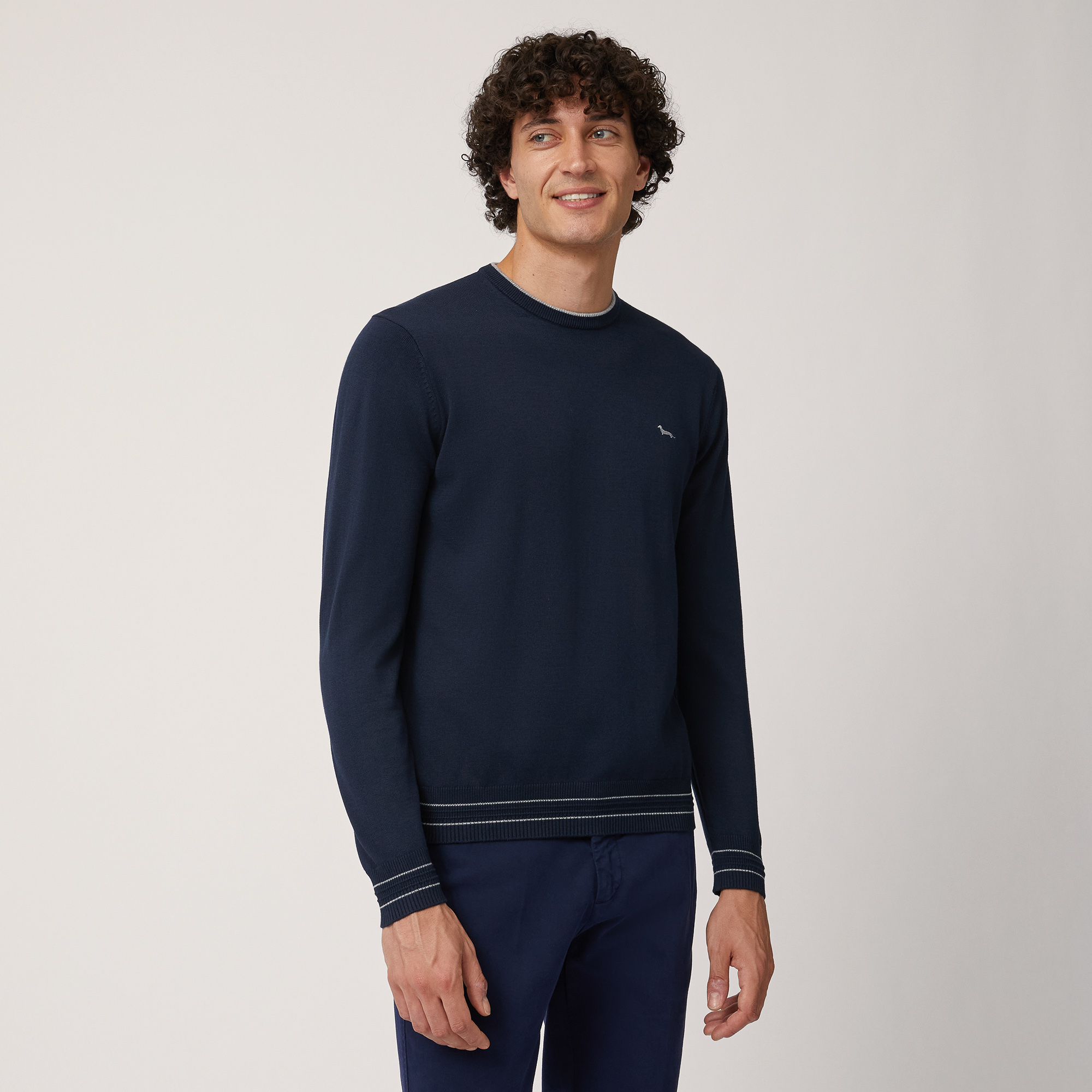 Coolmax Fabric Sweater, Blu, large