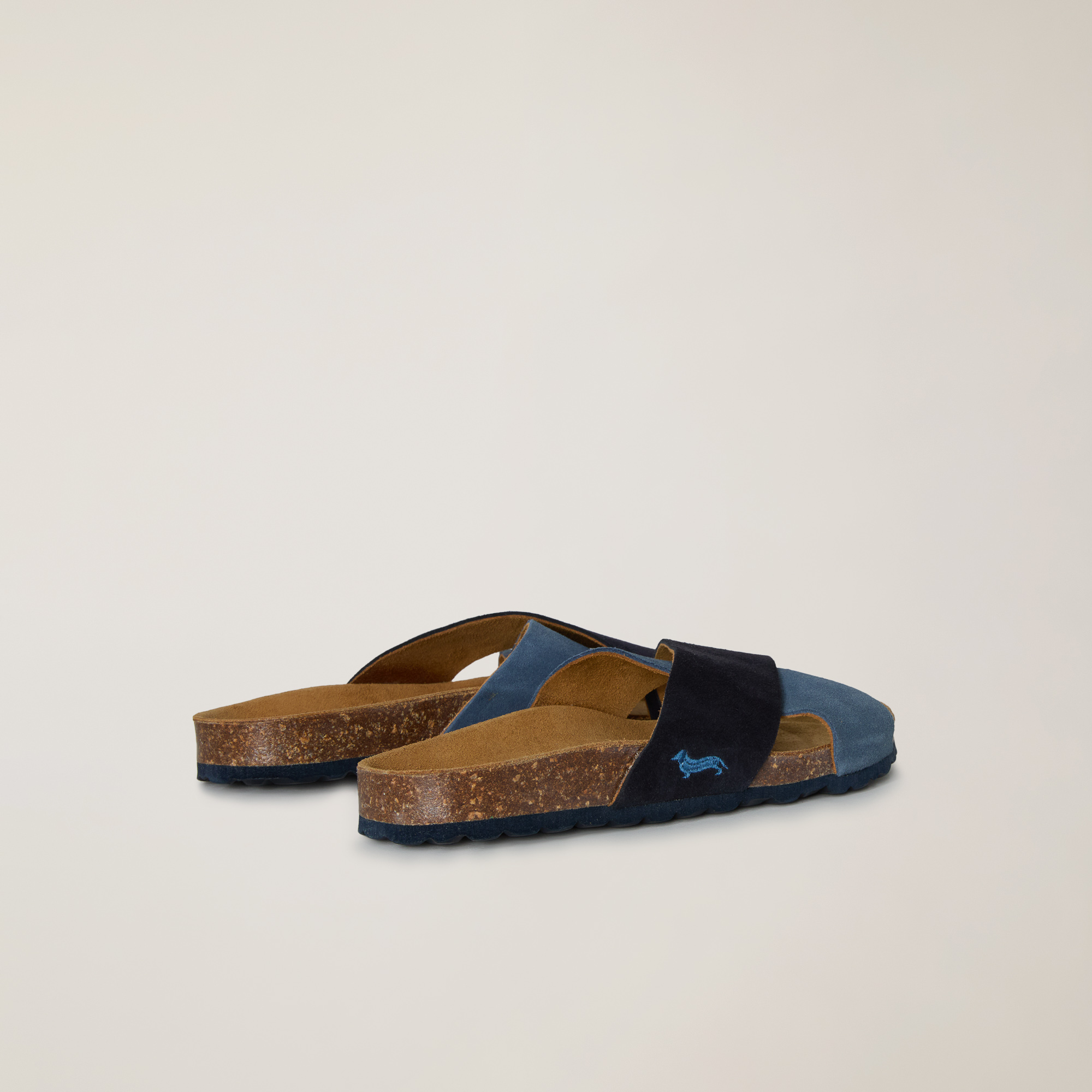 Sandal with crossover strap, Blue/Navy, large image number 2