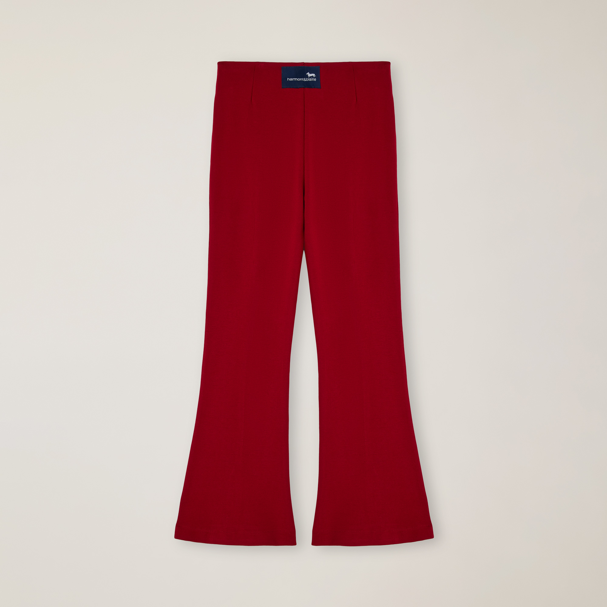 Flared Leggings With Buttons And A Center Slit, Cherry, large image number 1