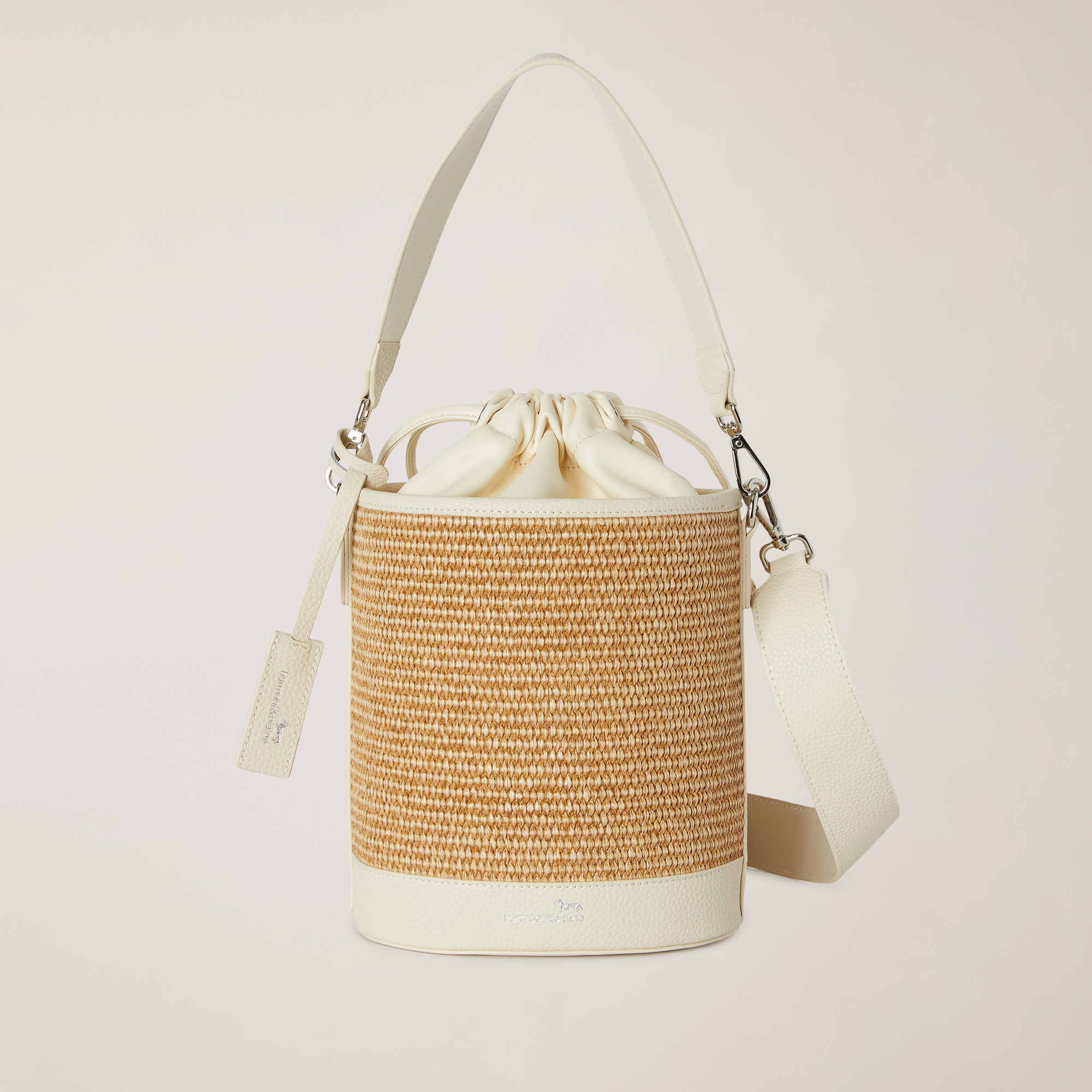 Ely Bucket Bag, White, large image number 0