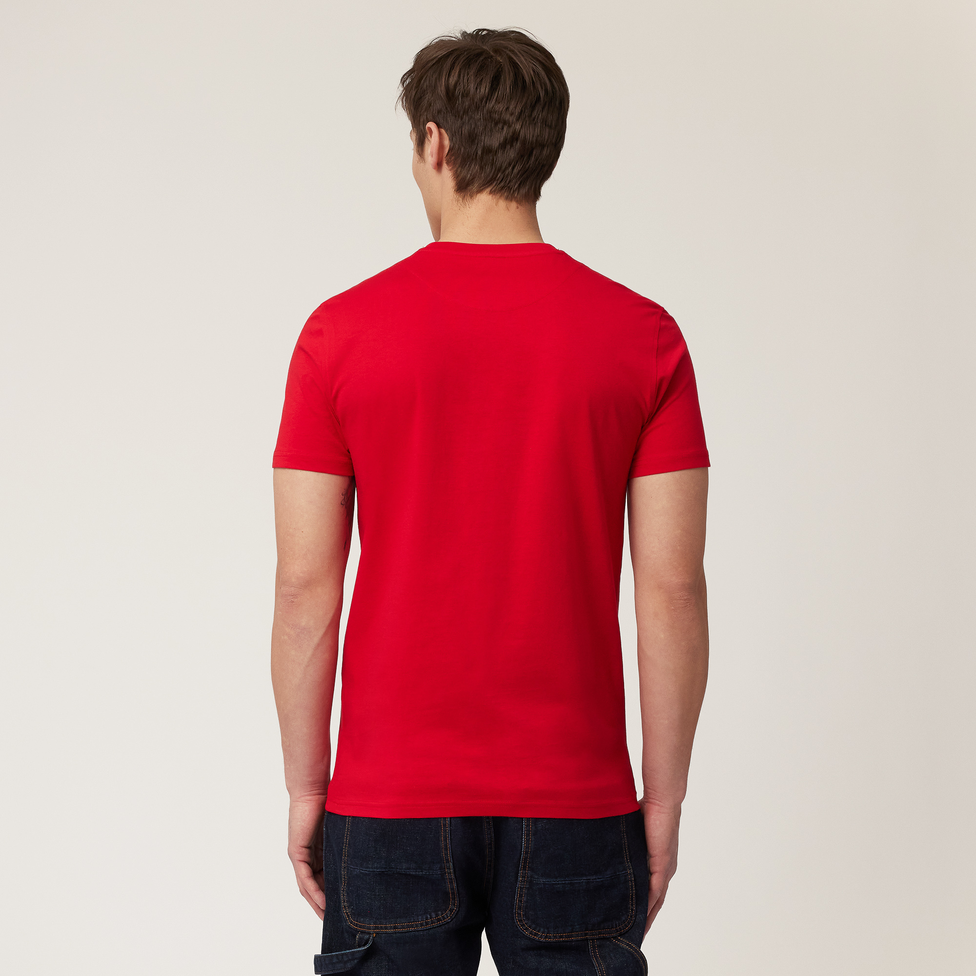 T-Shirt Con Bassotto, Rosso Intenso, large image number 1