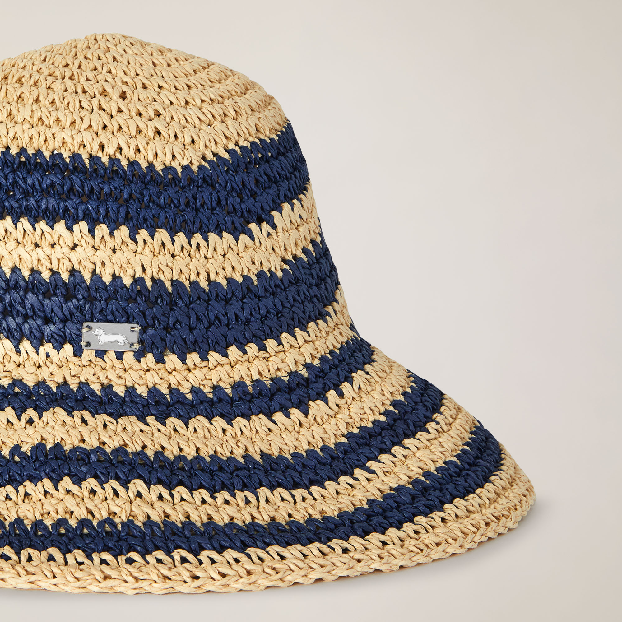 Striped Cloche Hat