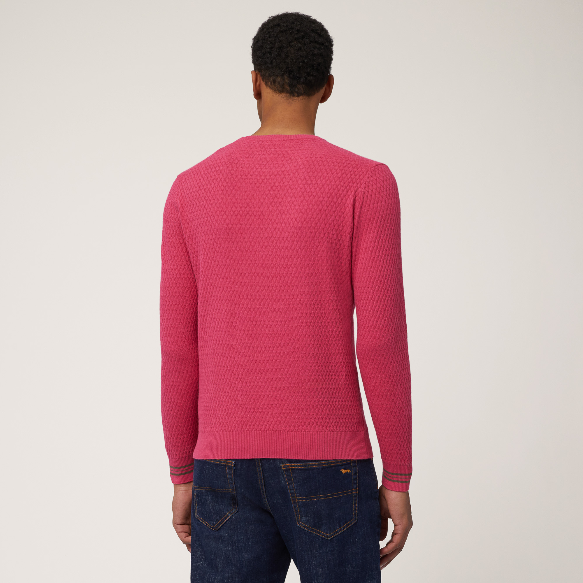 Pullover Con Ricamo Bassotto, Rosa Melange, large image number 1