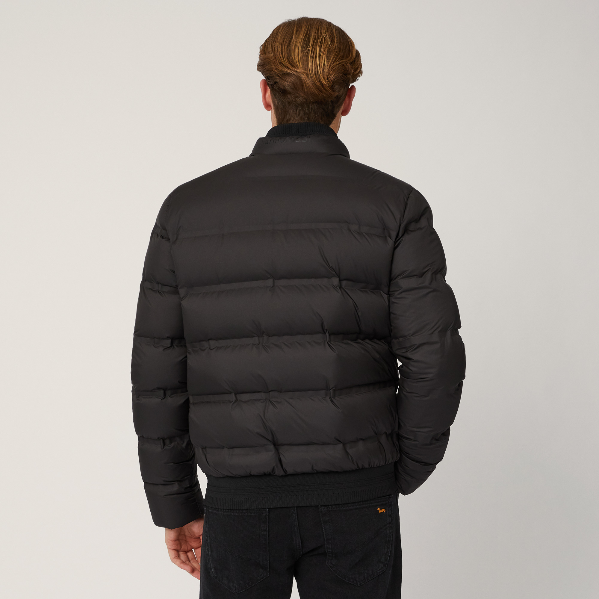 Padded Bomber Jacket, Black , large image number 1