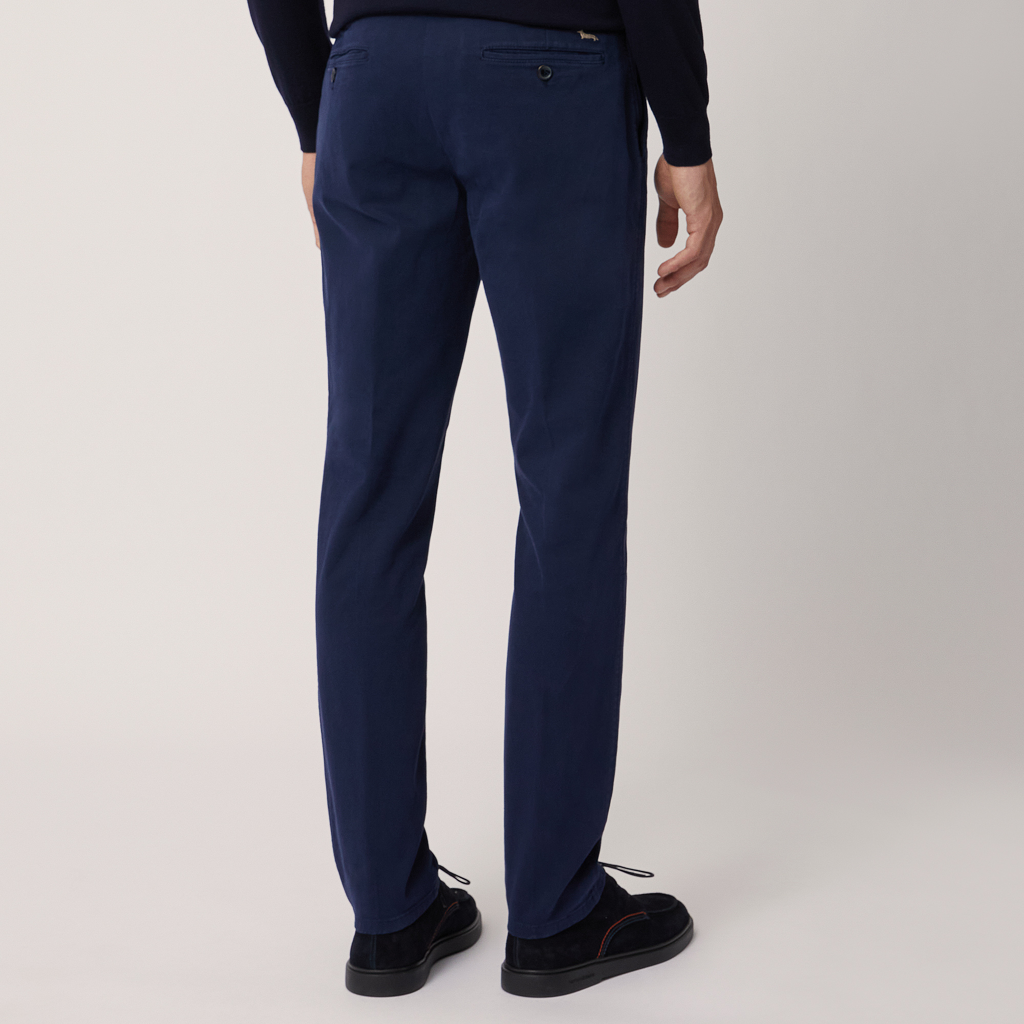 Narrow Fit Chino Pants, Blu, large image number 1