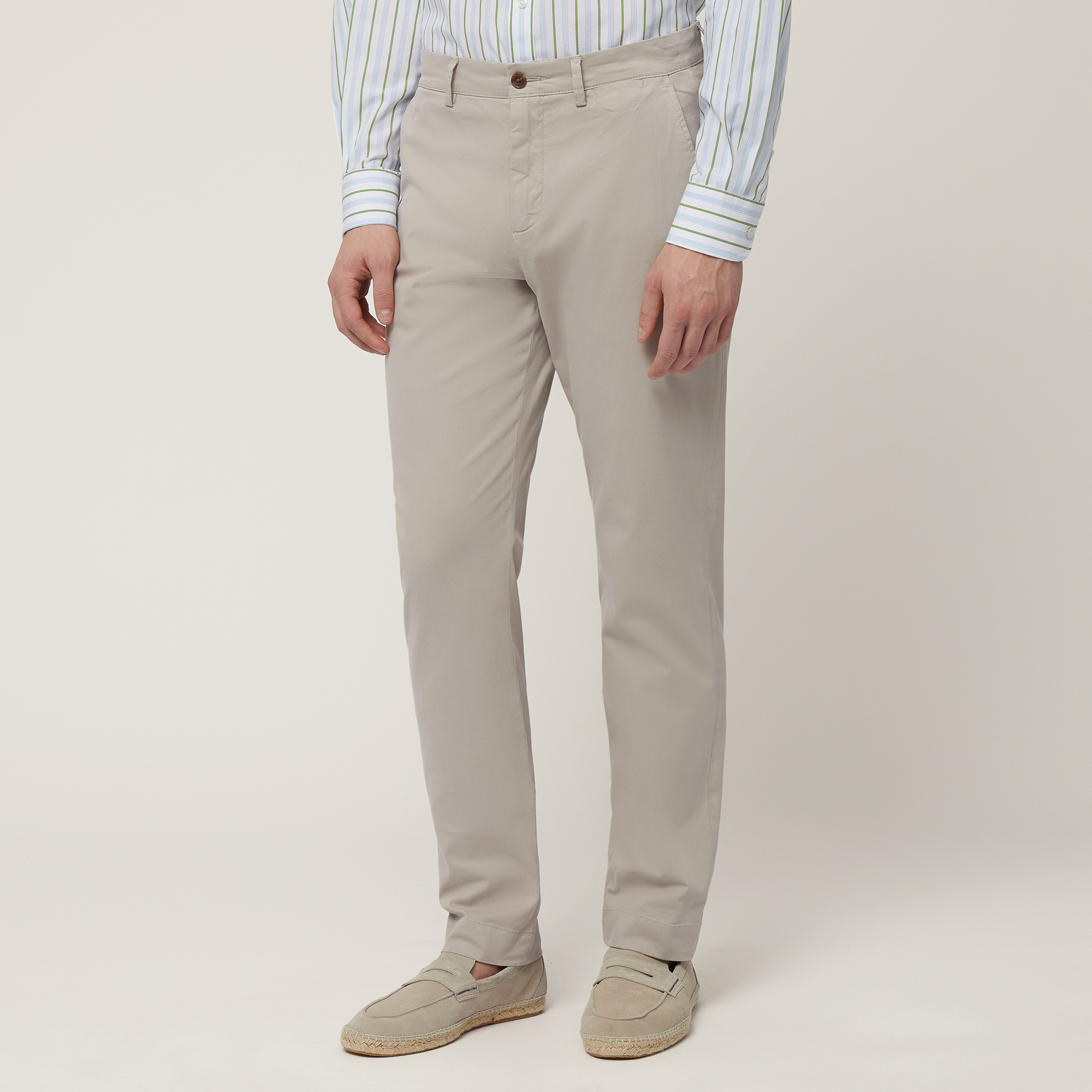 Pantaloni Chino Narrow Fit, Sabbia, large image number 0