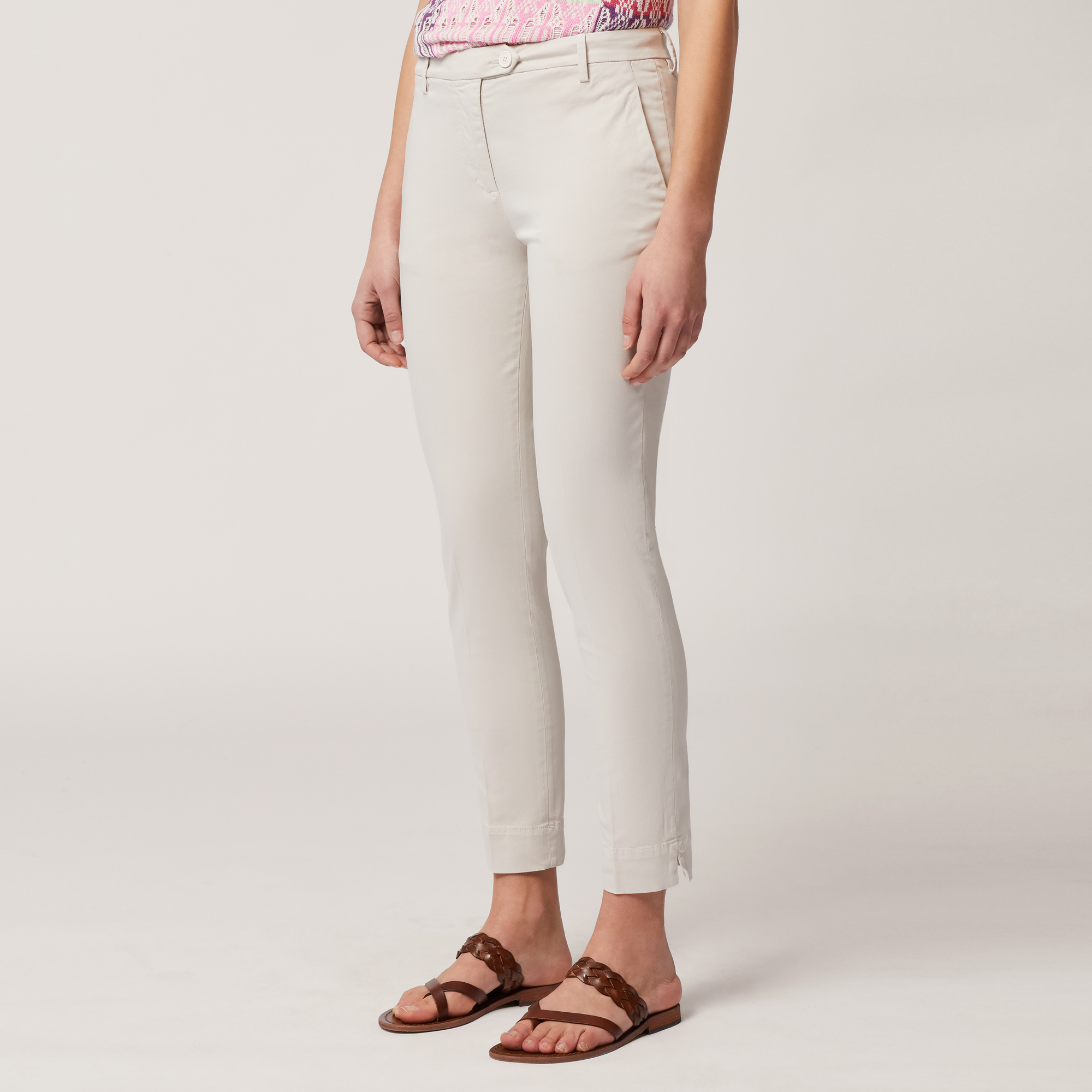 Pantaloni Chino Cotone Stretch