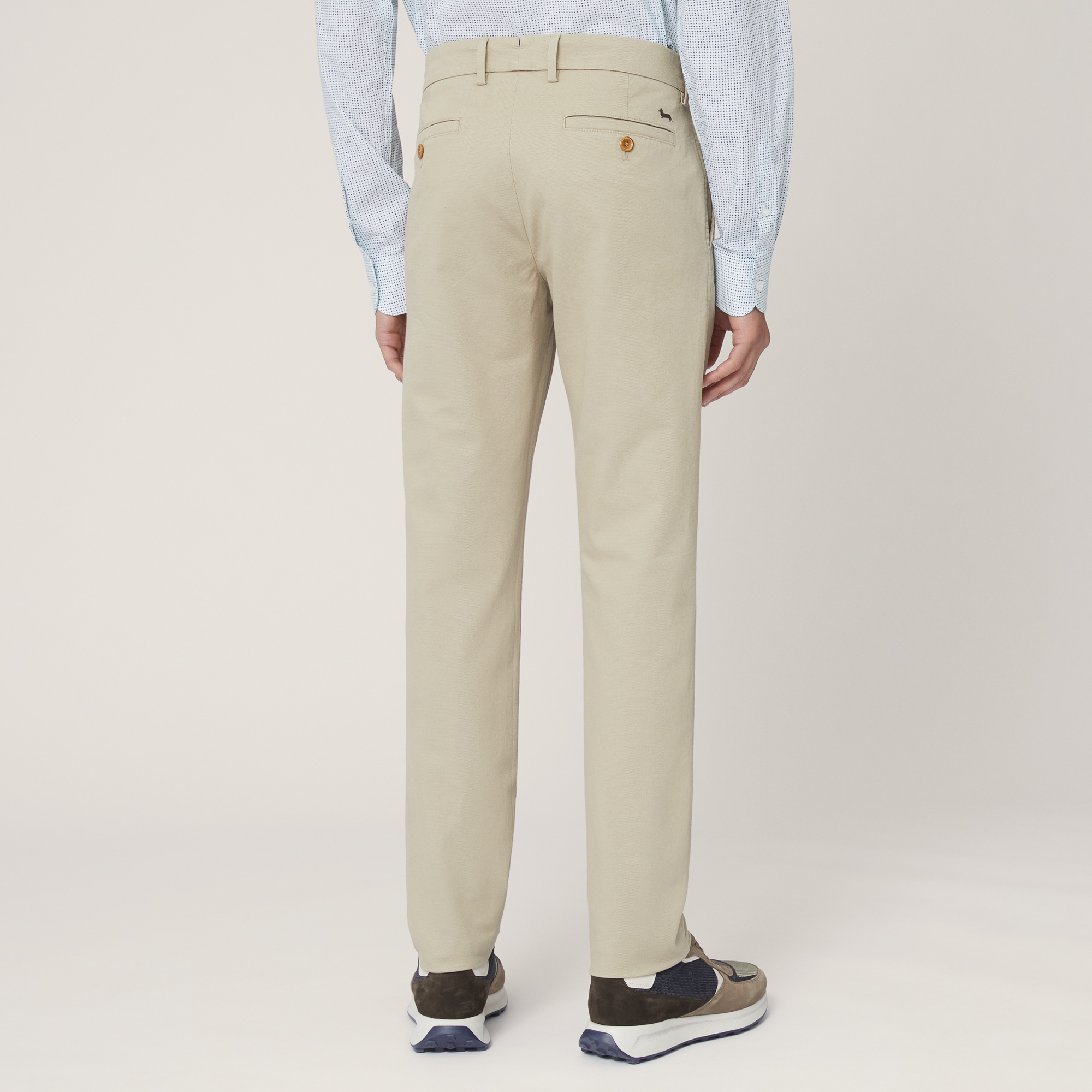 Pantalón chino ajustado, Beige, large image number 1