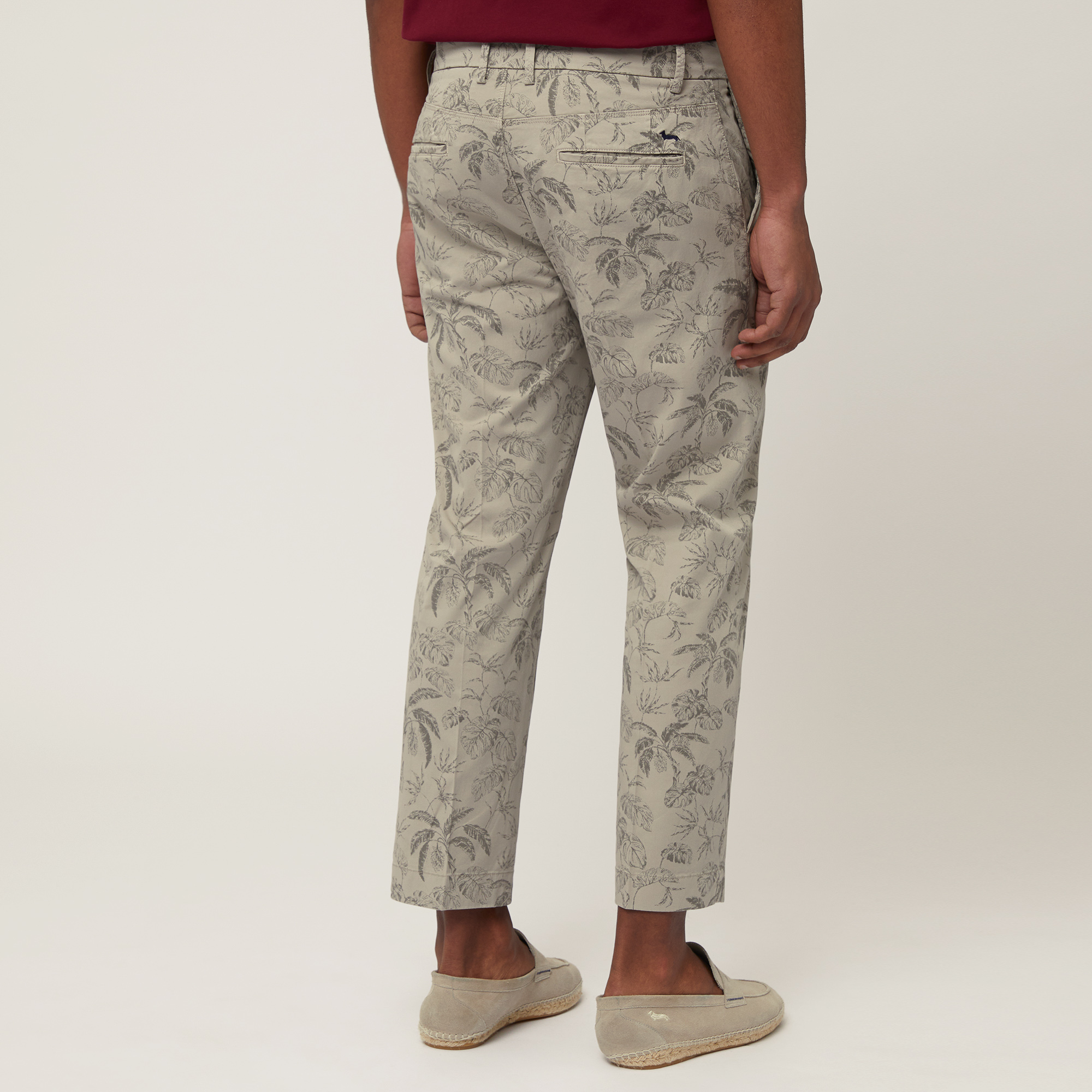 Pants with All-Over Print, Sand, large image number 1