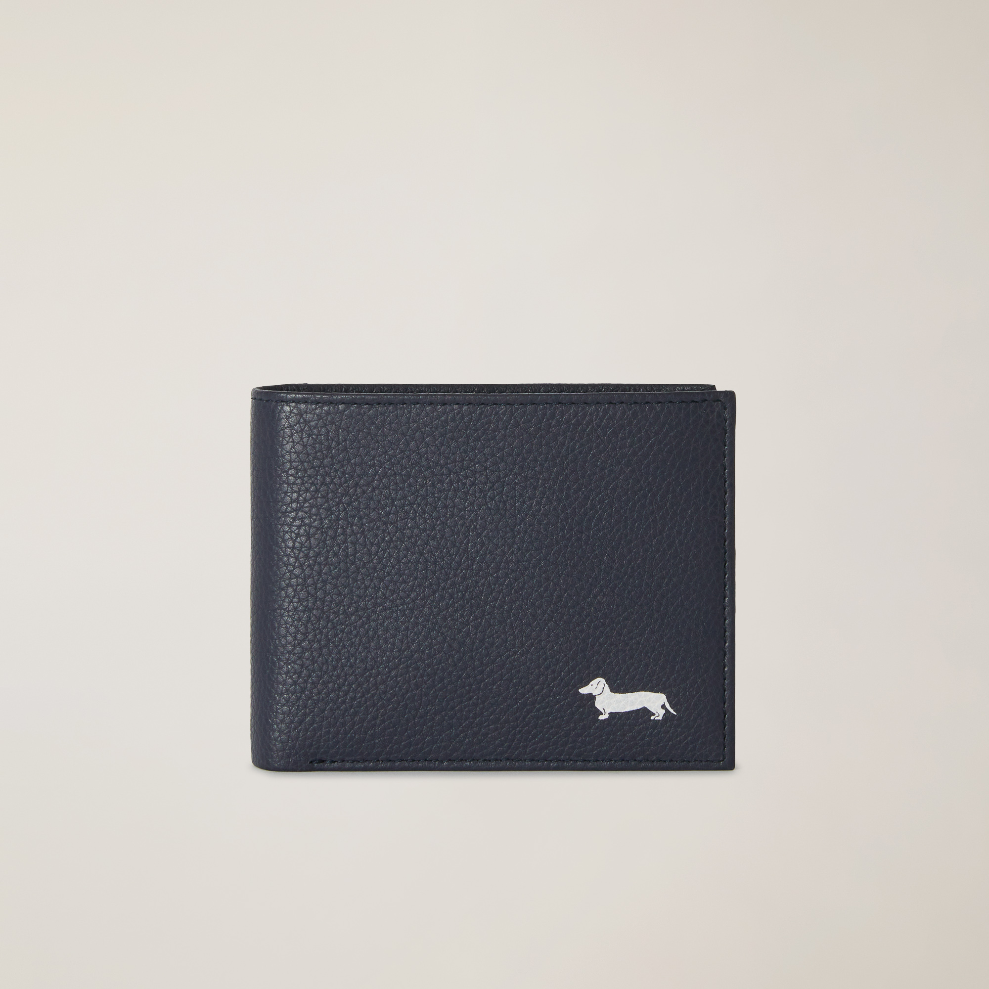 Portafoglio Bifold Logo, Blu, large image number 0