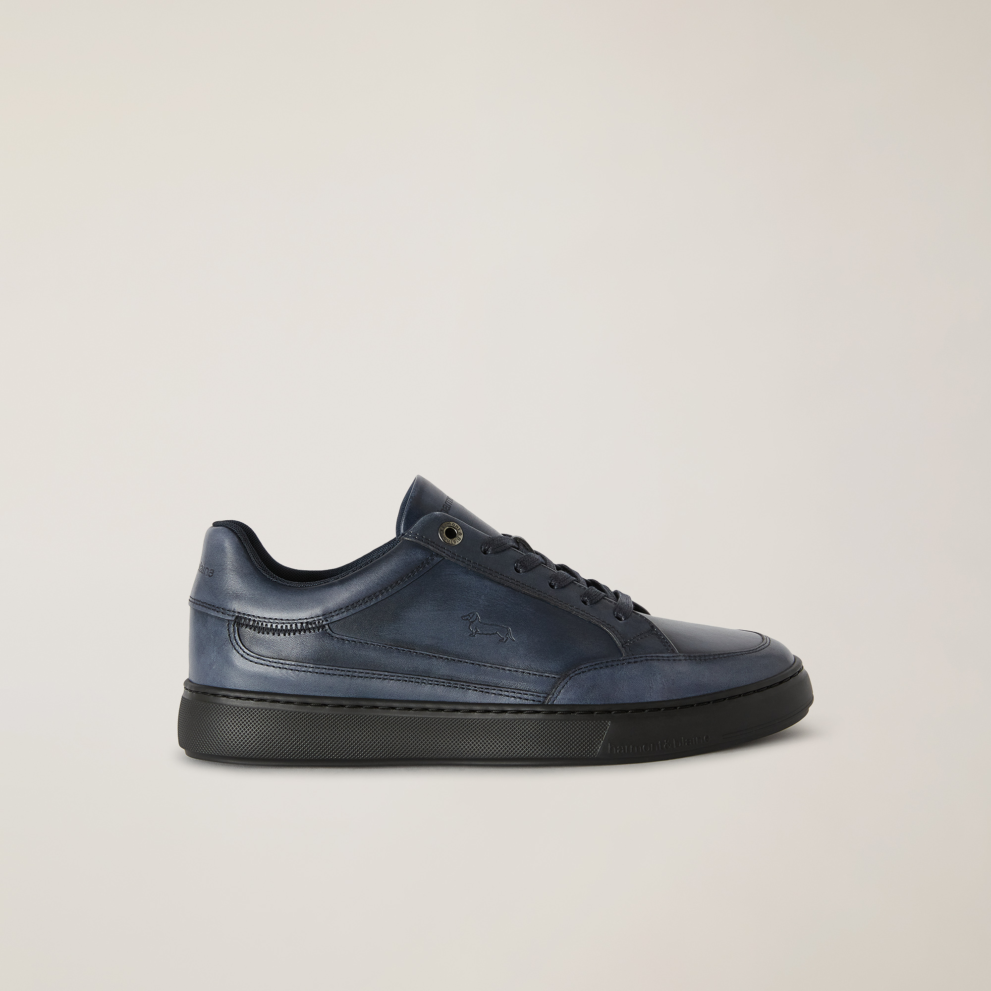 Nautilus Genuine Leather Sneaker, Blu, large image number 0