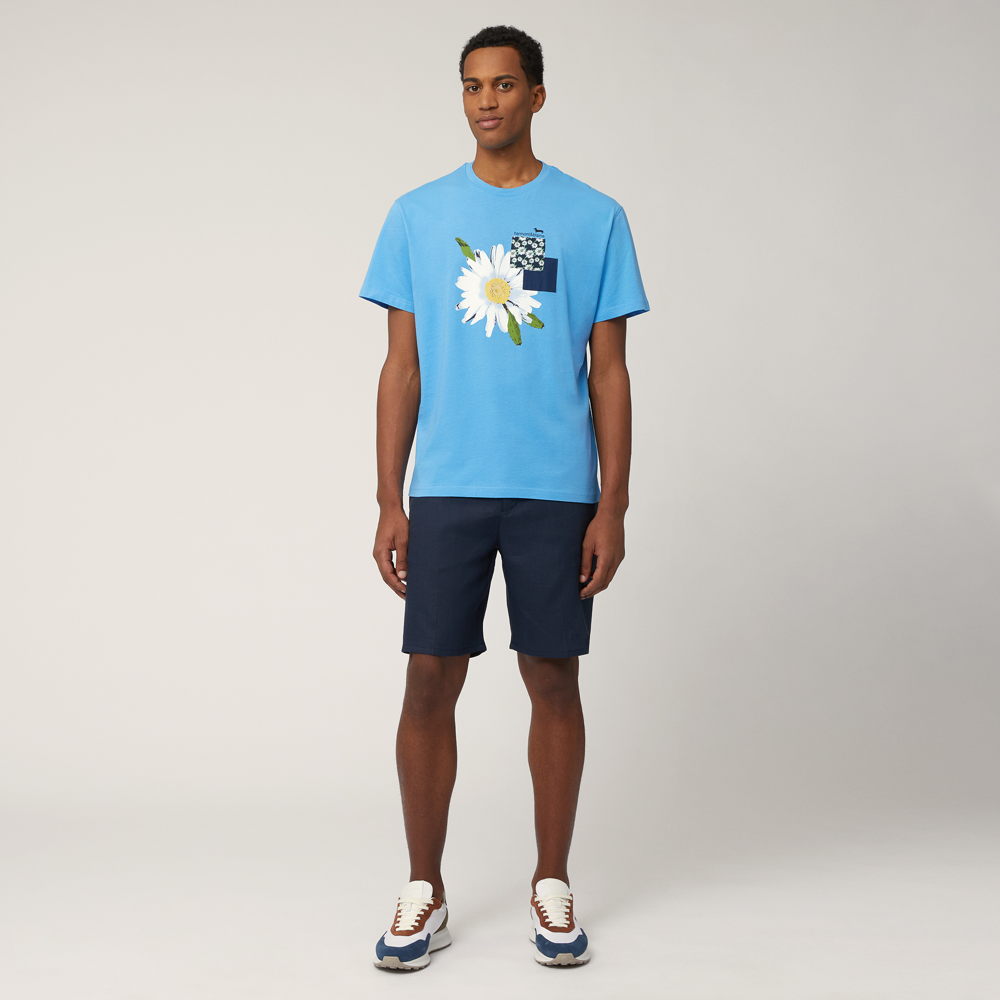 T-Shirt with Maxi Daisy, Light Blue, large image number 3