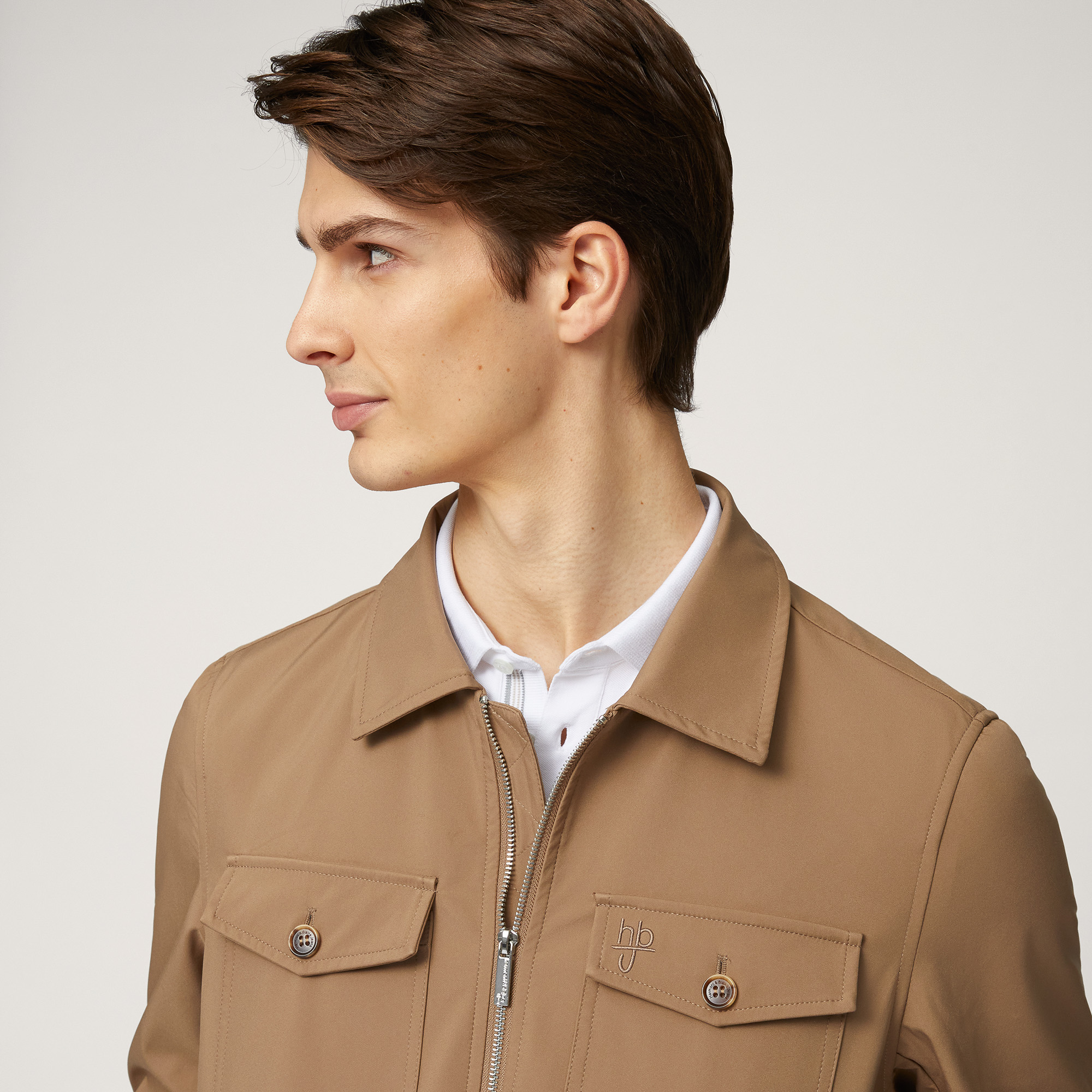 Soft Shell Jacket With Pockets, Light Brown, large image number 2