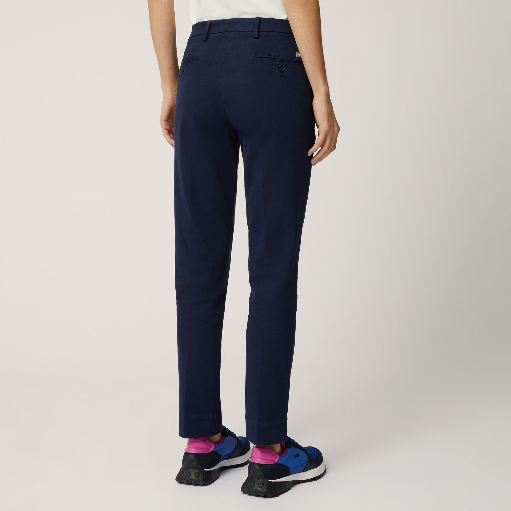 Buy H&M Women Beige Crease Leg Chinos - Trousers for Women 19893910 | Myntra