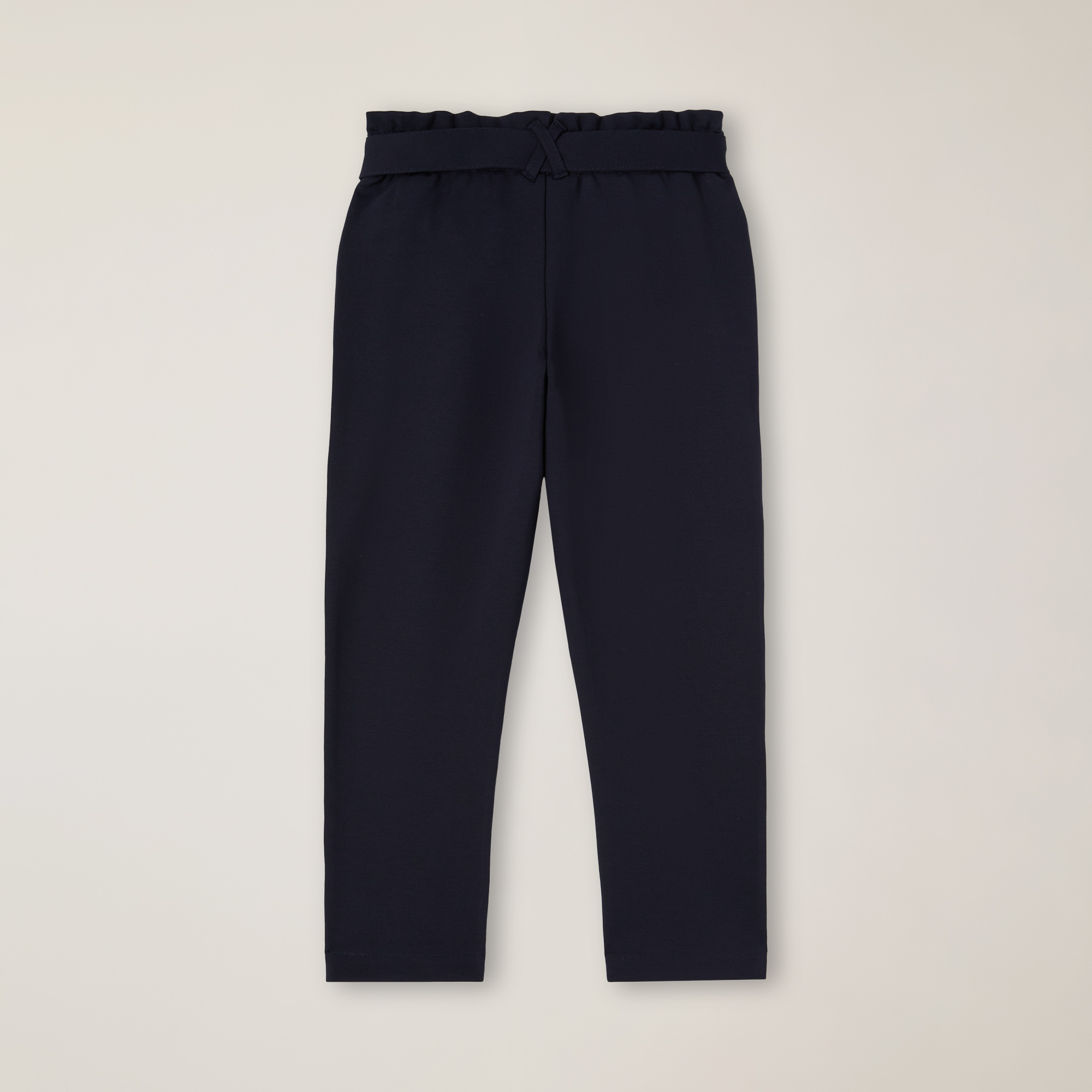 Milano Rib Baggy Pants, Navy Blue, large image number 1