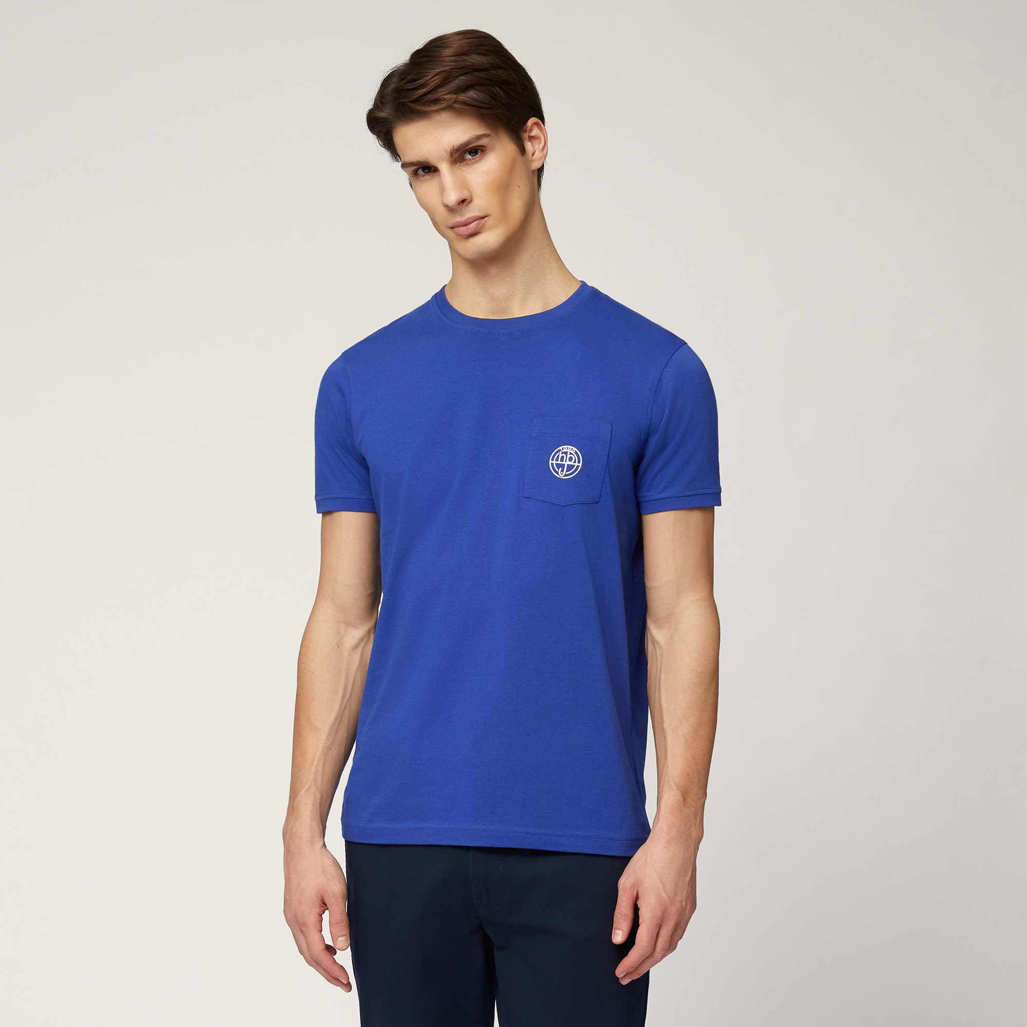 T-Shirt with Branded Pocket