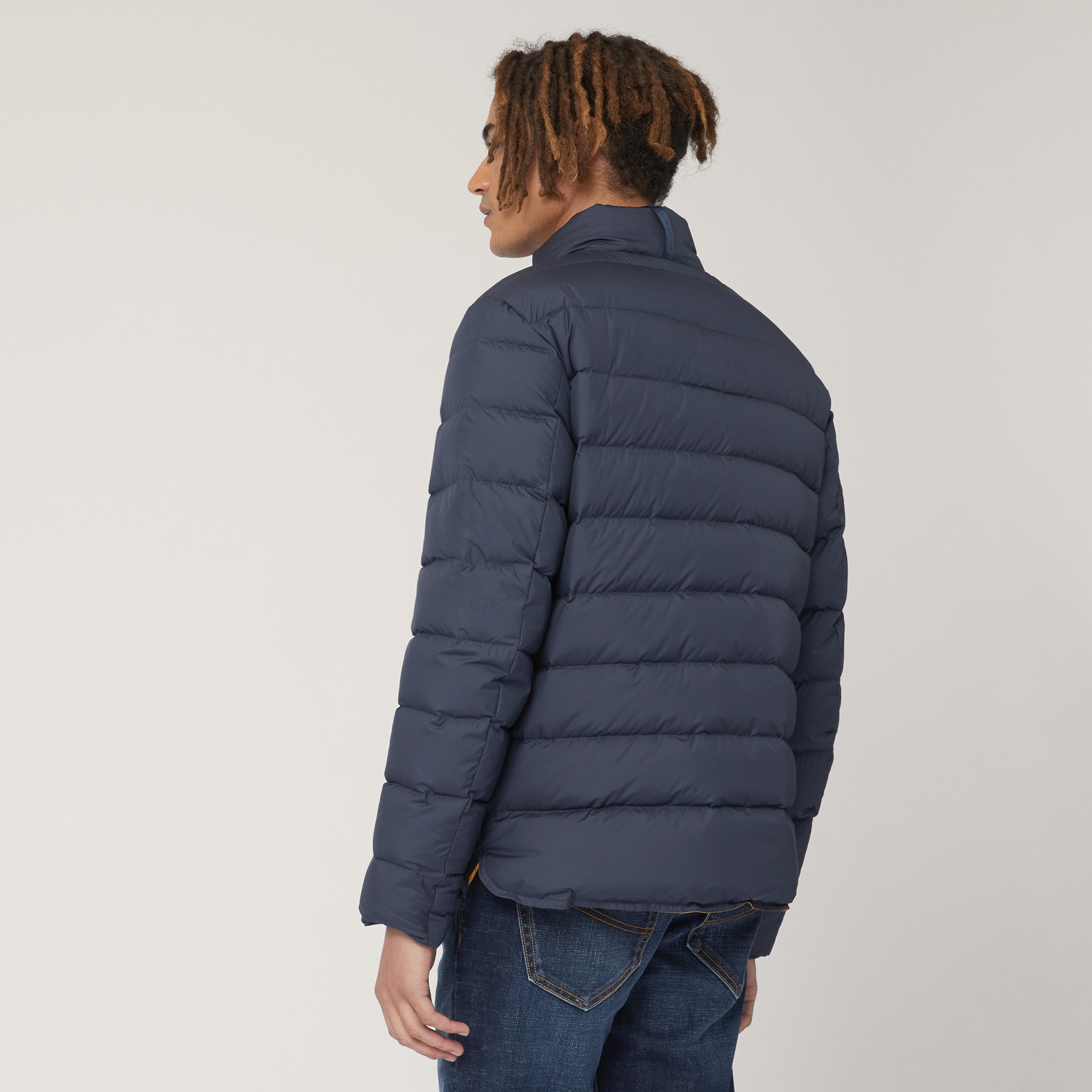 Padded Jacket with Logo, Blue , large image number 1