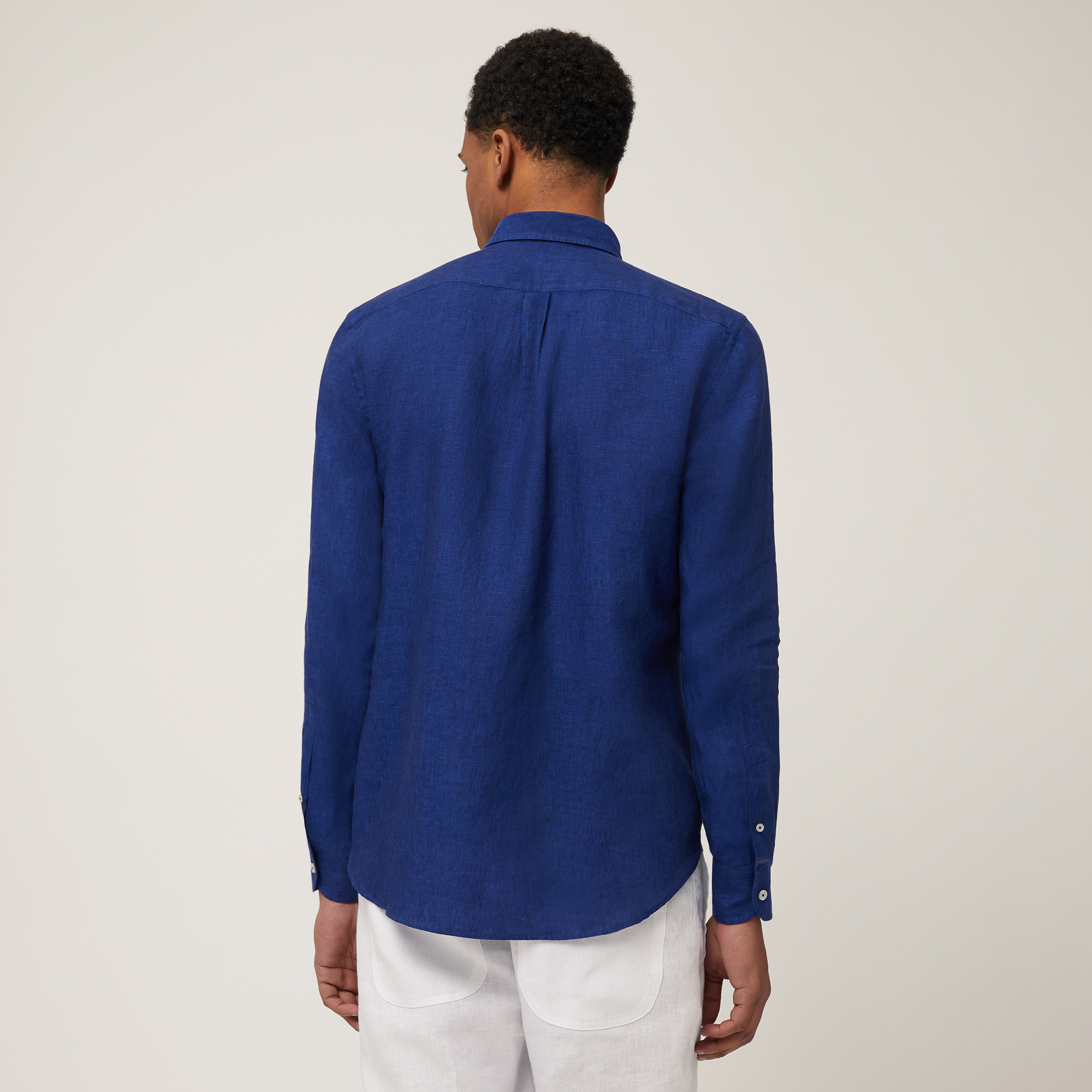 Mare Capsule Linen Shirt, Midnight Blue, large image number 1