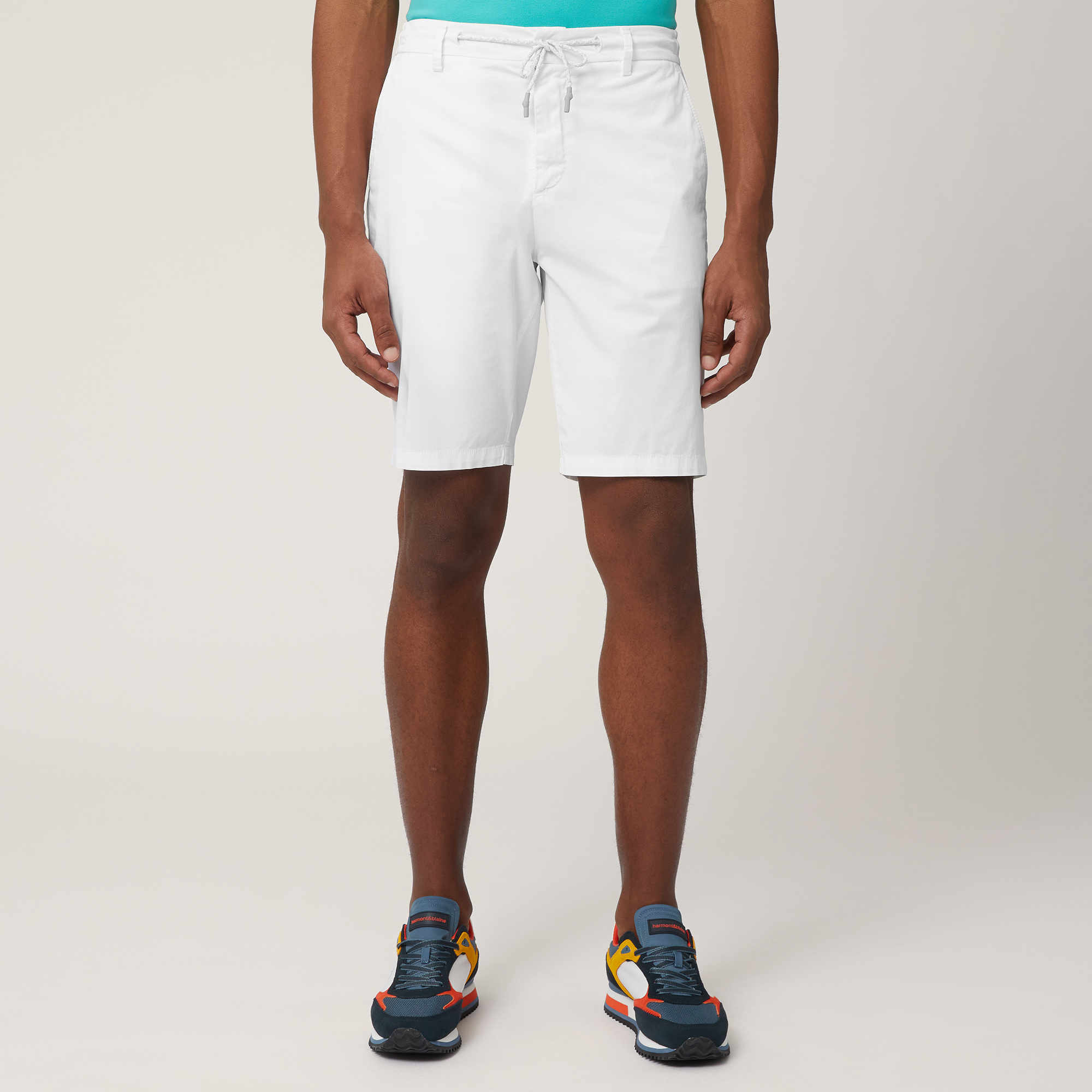 Cotton Bermuda Shorts with Drawstring