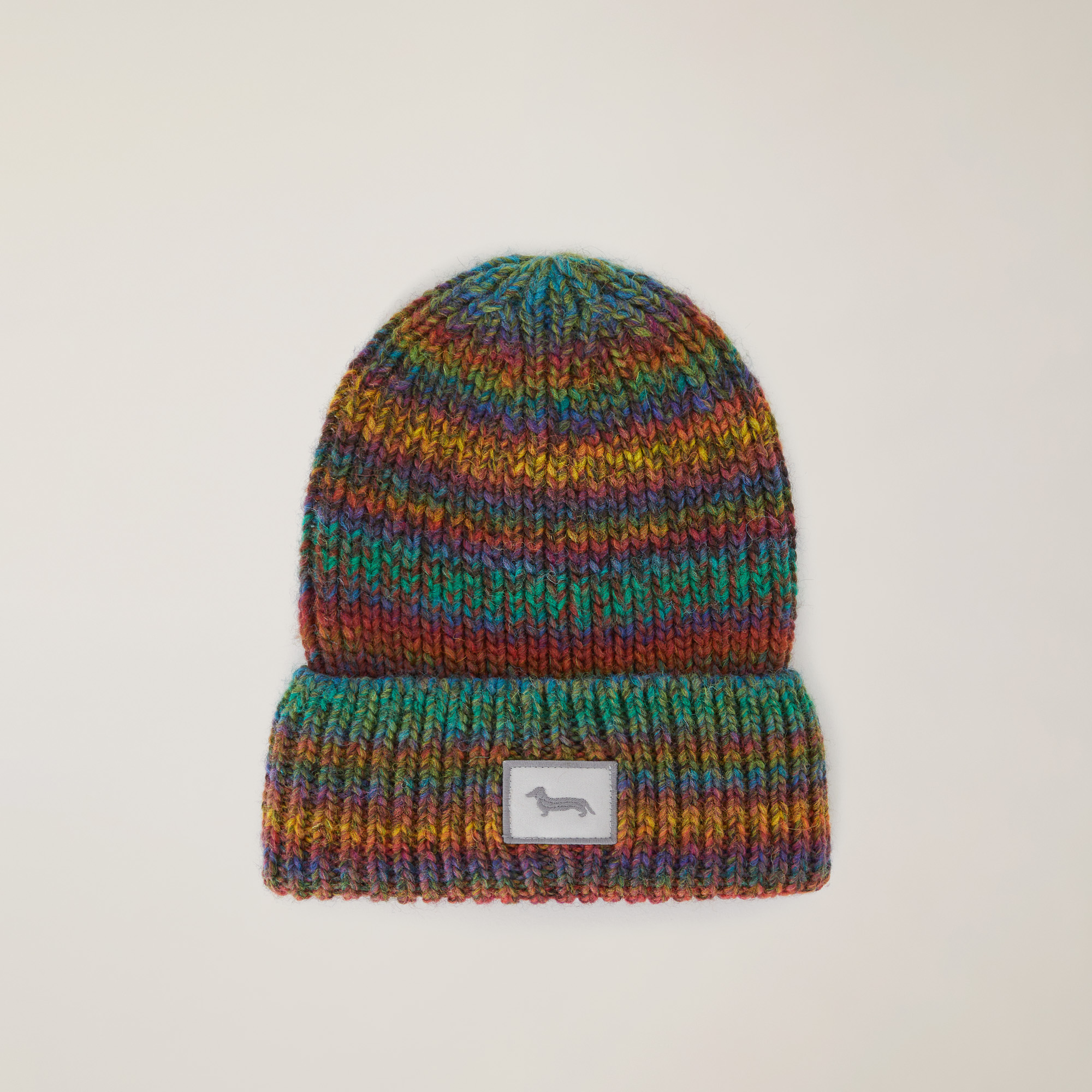 Virgin Wool Blend Beanie, Multicolor, large image number 0