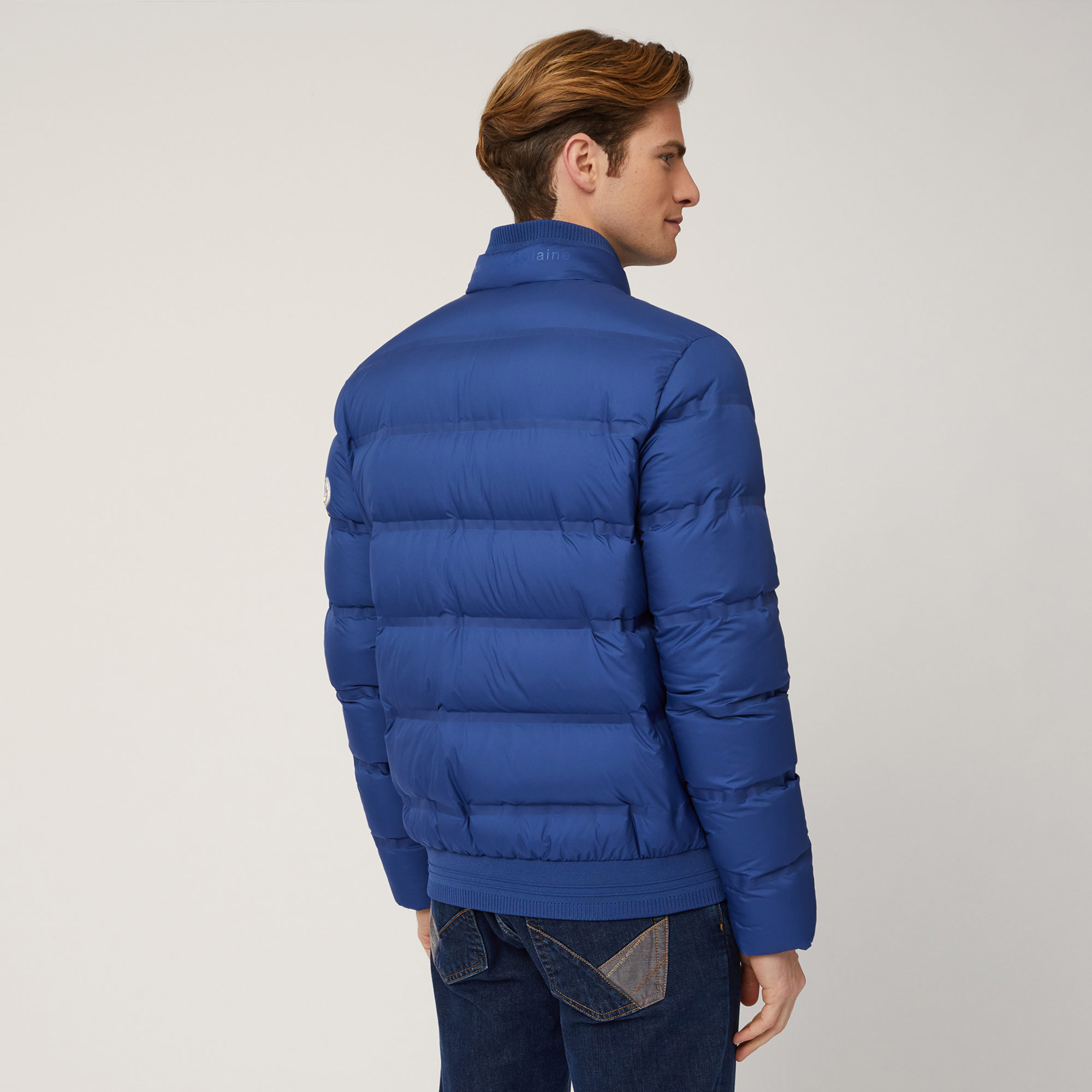 Padded Bomber Jacket, Light Blue, large image number 1