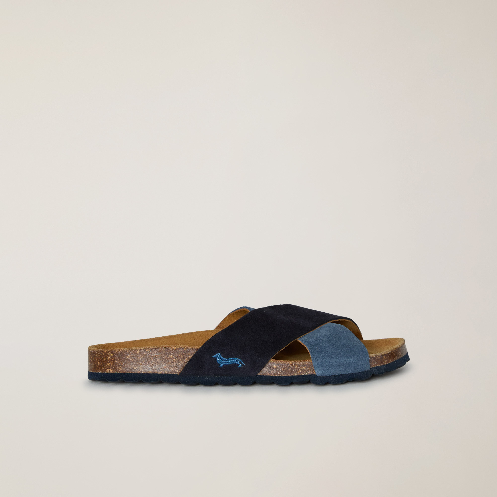 Sandal with crossover strap