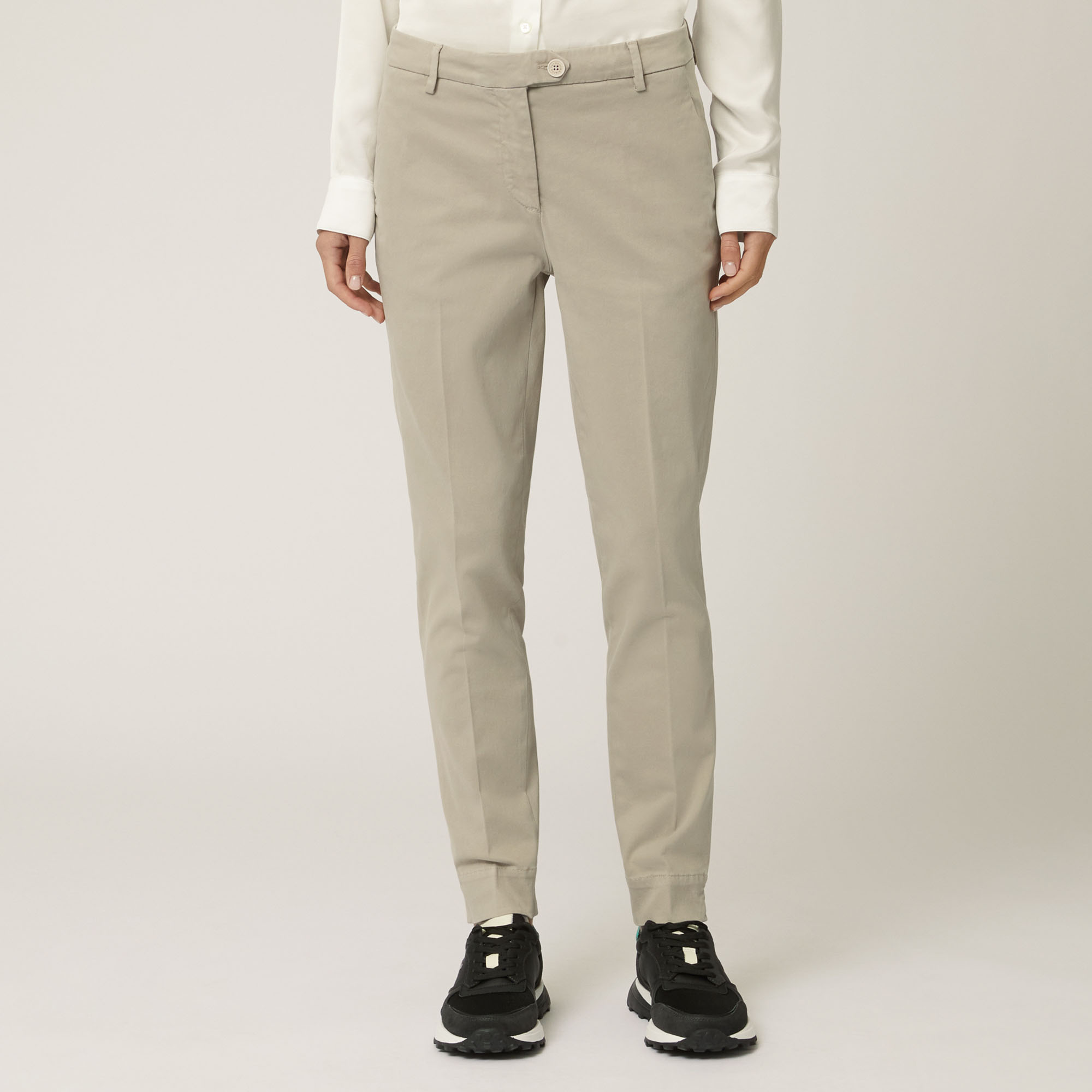 Men's Organic Cotton Stretch Trouser in Black Comfort Fit